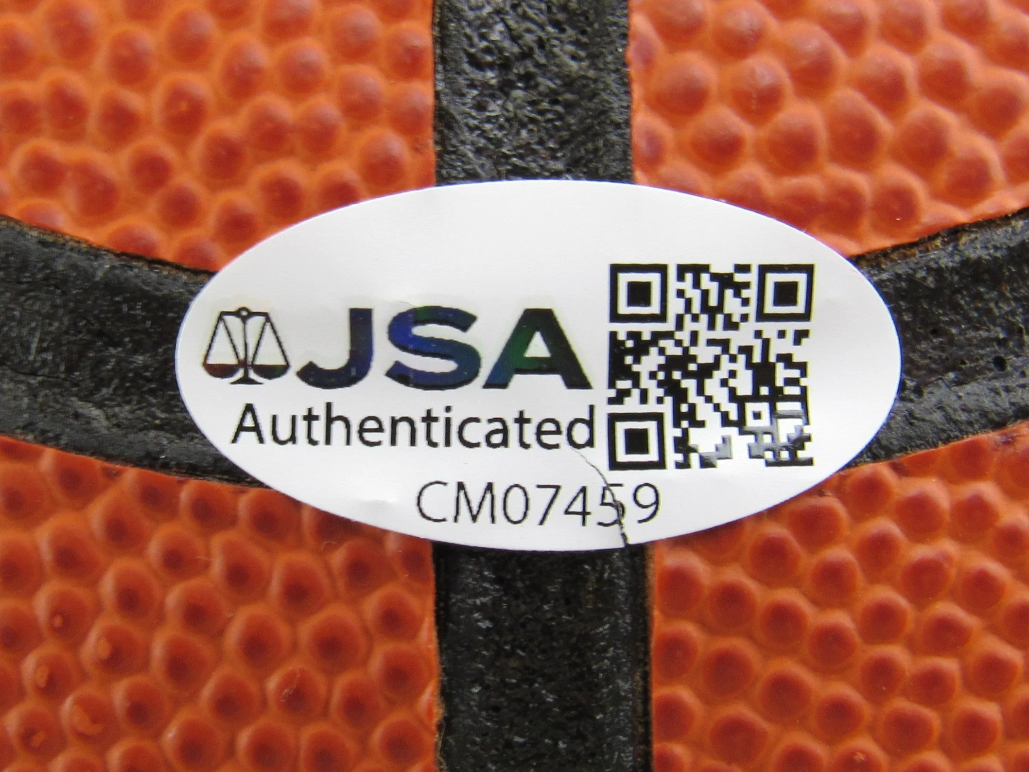 David Robinson Signed Auto Franklin Basketball JSA CM07459 - Image 7