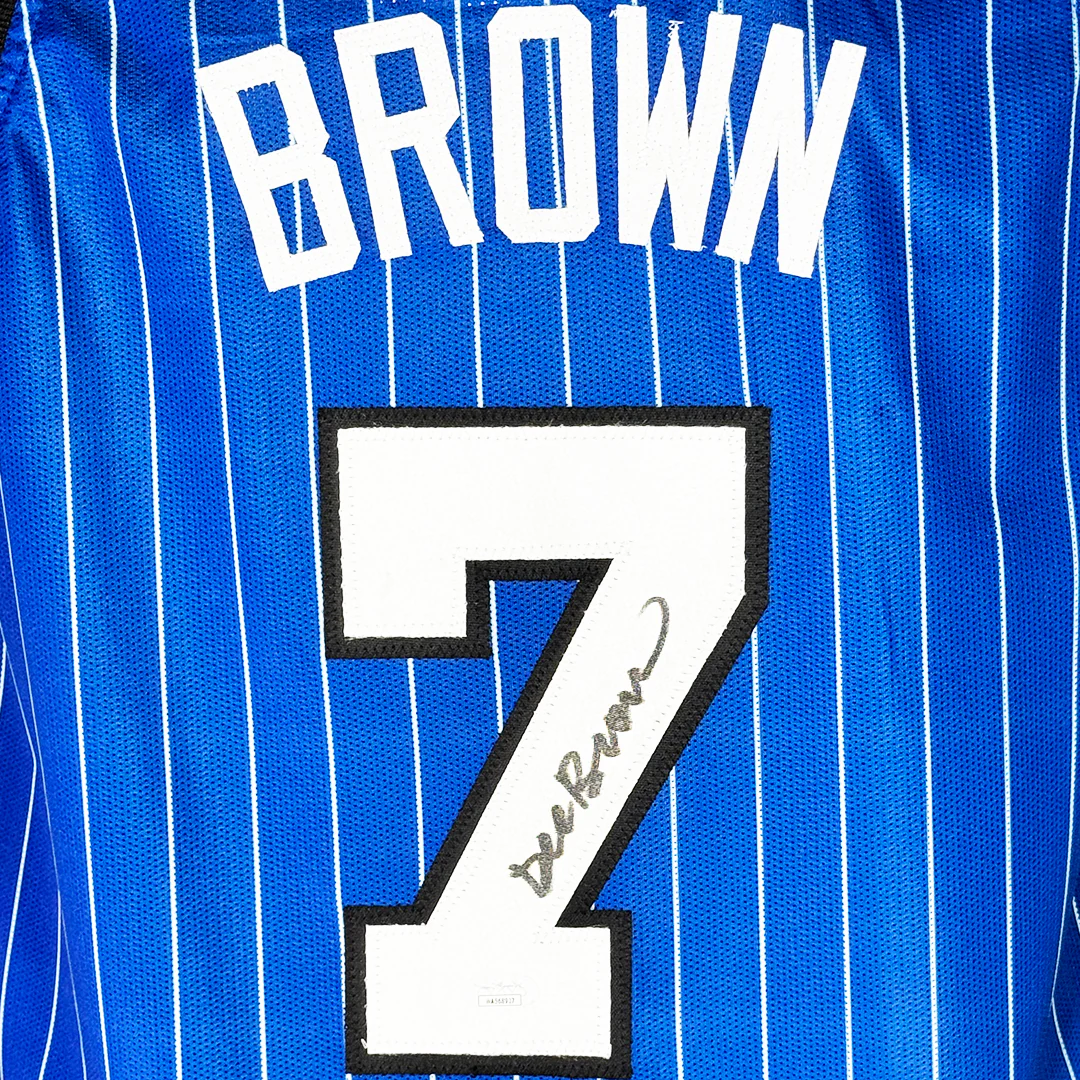 Dee Brown Signed Orlando Blue Basketball Jersey (JSA) - Image 2