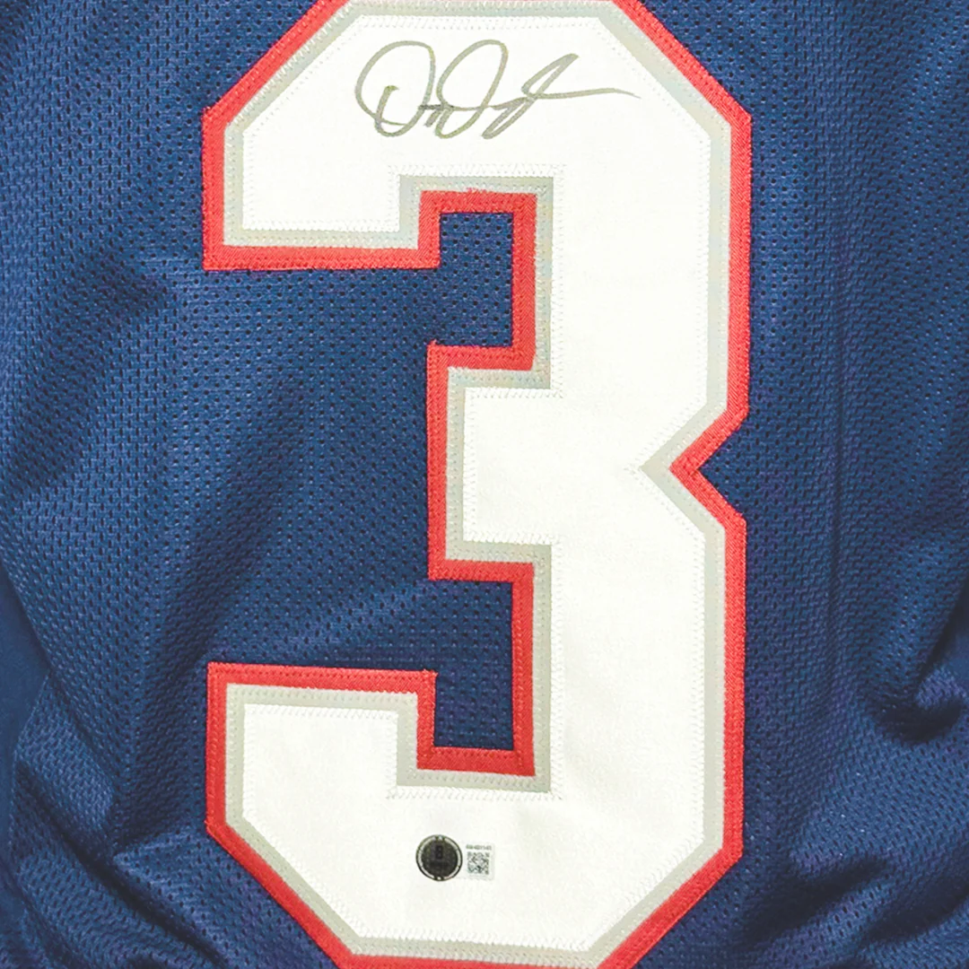 DeMario Douglas Signed New England Navy Football Jersey (Beckett) - Image 2