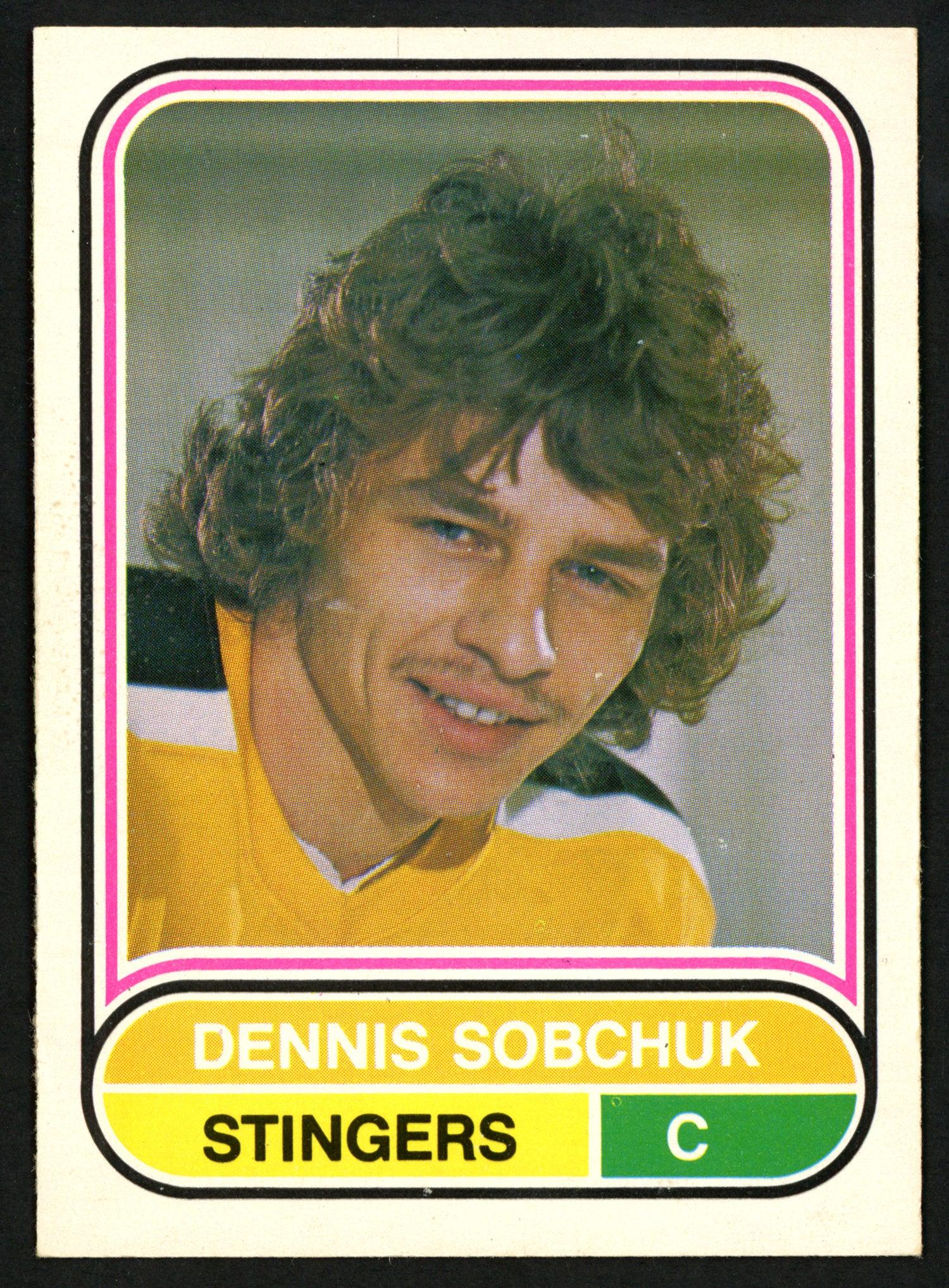 Dennis Sobchuk Autographed 1975-76 WHA O-Pee-Chee Card #115 Cincinnati Stingers SKU #151330 - Image 2