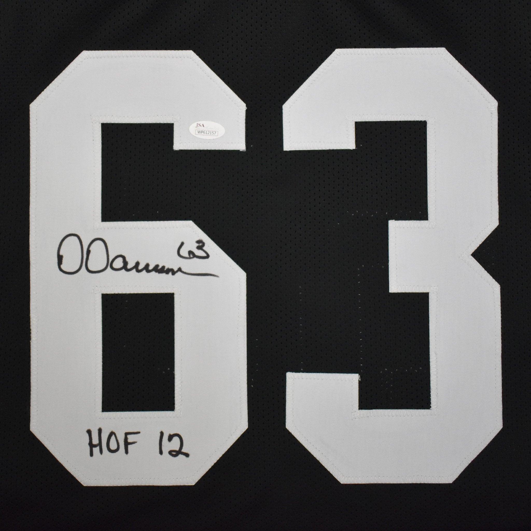 Dermontti Dawson Signed Pro-Edition Black Football Jersey (JSA) HOF '12 Inscription - Image 2