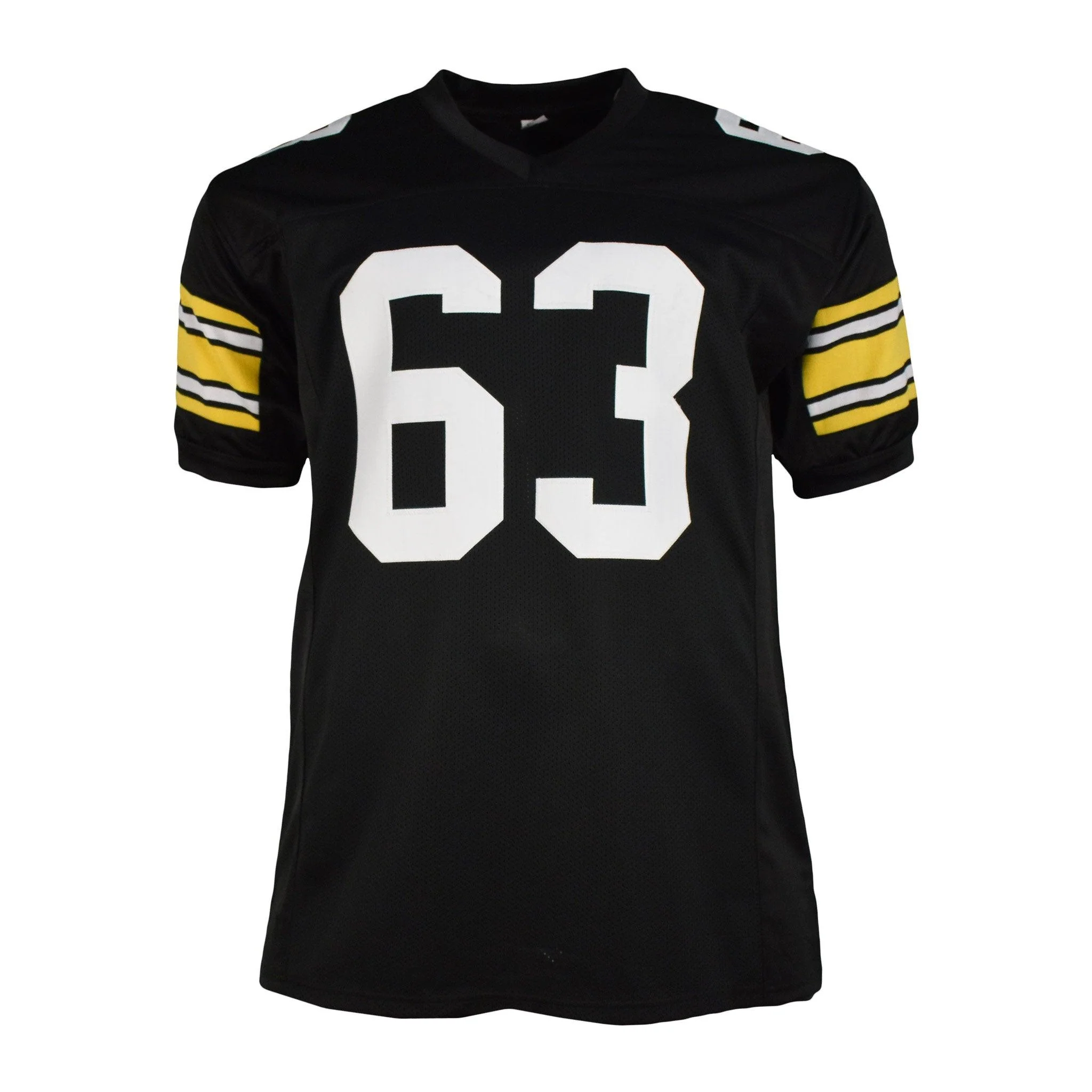 Dermontti Dawson Signed Pro-Edition Black Football Jersey (JSA) HOF '12 Inscription - Image 3