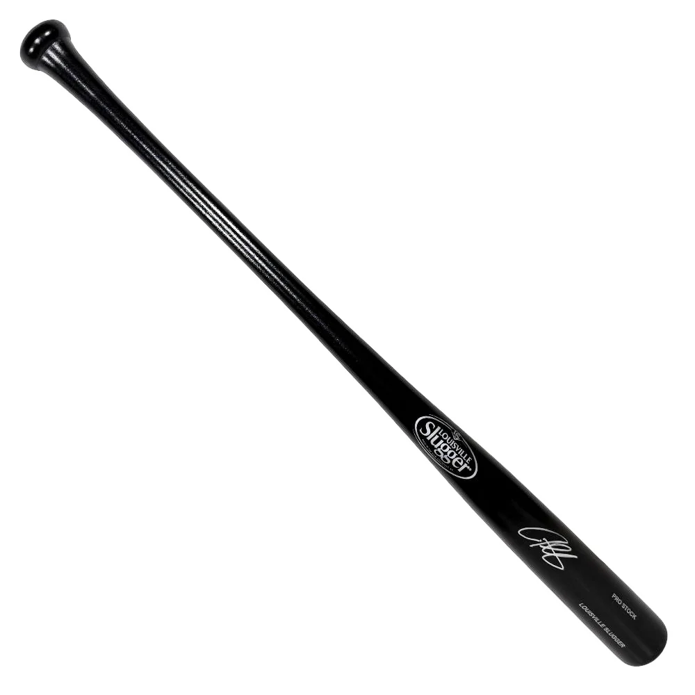 Derrek Lee Signed Louisville Slugger Official MLB Black Baseball Bat (Beckett) - Image 2