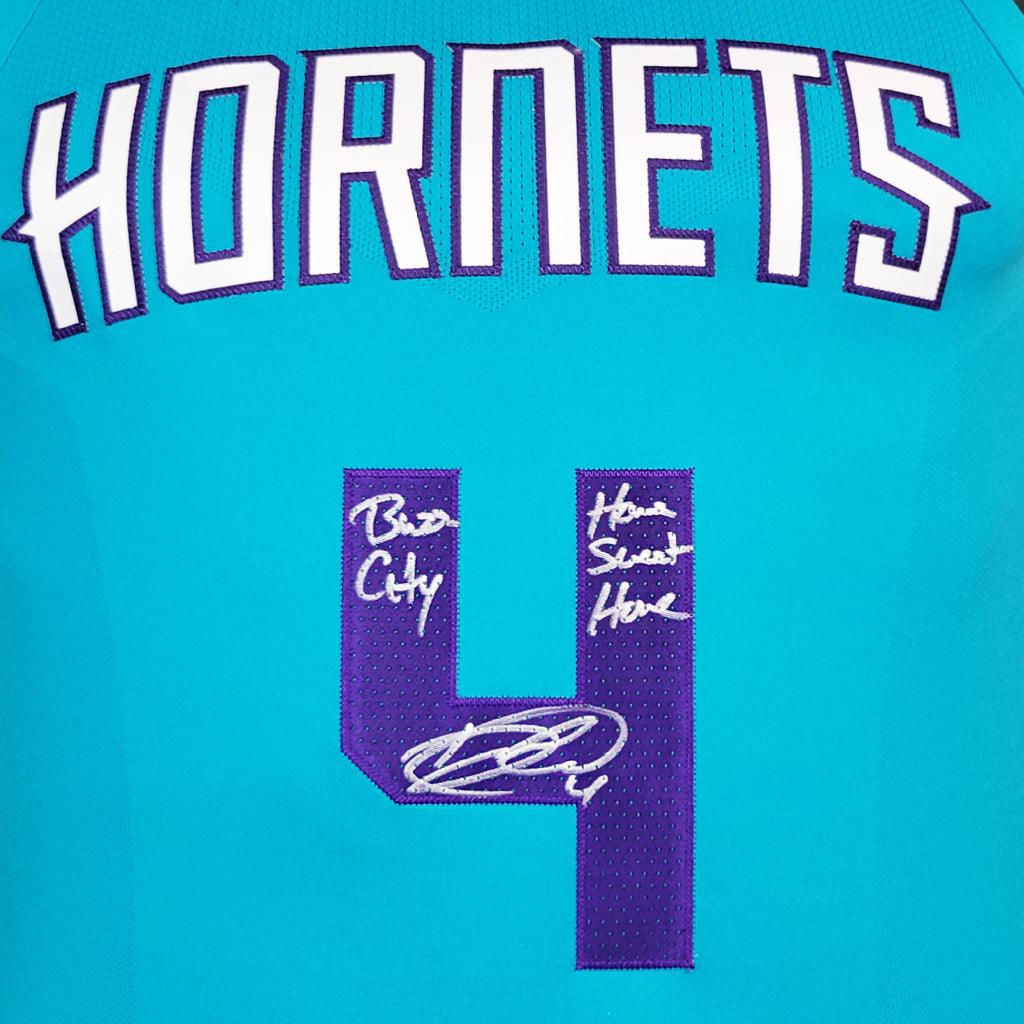 Devonte Graham Signed 2x Insc Charlotte Hornets NBA Authentic Jersey (JSA) - Image 2