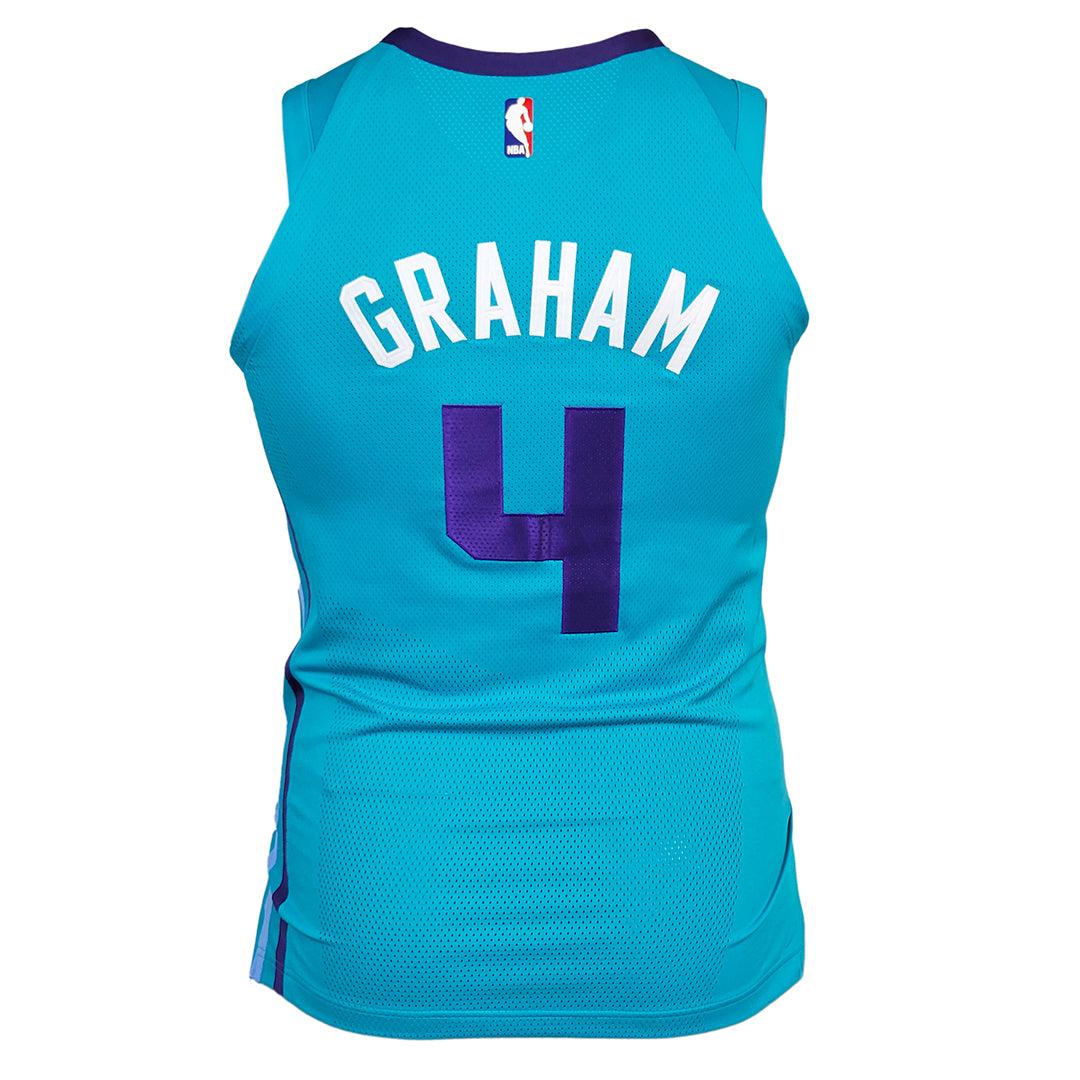 Devonte Graham Signed 2x Insc Charlotte Hornets NBA Authentic Jersey (JSA) - Image 3