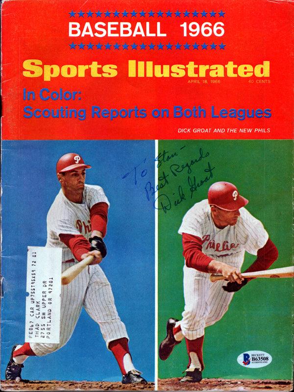 Dick Groat Autographed Sports Illustrated Magazine Philadelphia Phillies "To Stan" Beckett BAS #B63508