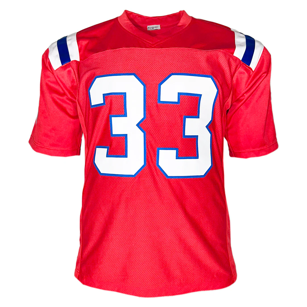 Dion Lewis Signed New England Red Football Jersey (JSA) - Image 3