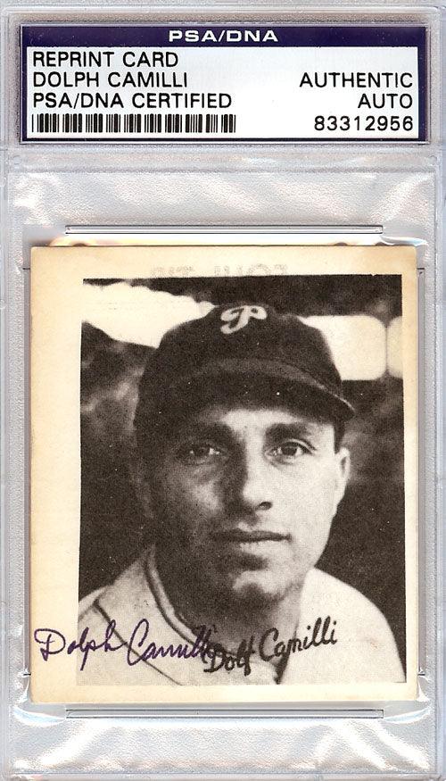 Dolph Camilli Autographed TCMA Reprint Card Philadelphia Phillies PSA/DNA #83312956