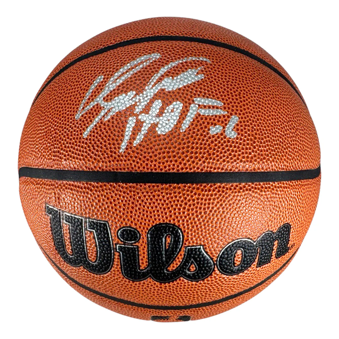 Dominique Wilkins Signed HOF 06 Inscription Wilson Authentic Series Basketball (JSA) - Image 3