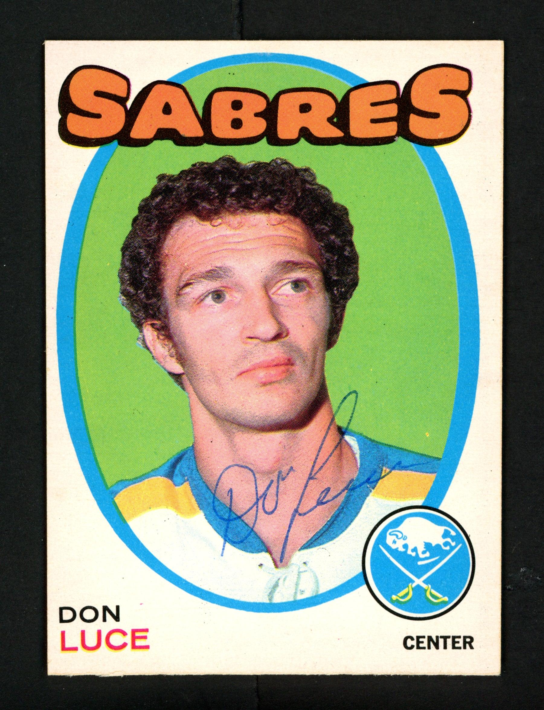 Don Luce Autographed 1971-72 O-Pee-Chee Rookie Card #166 Buffalo Sabres SKU #154223