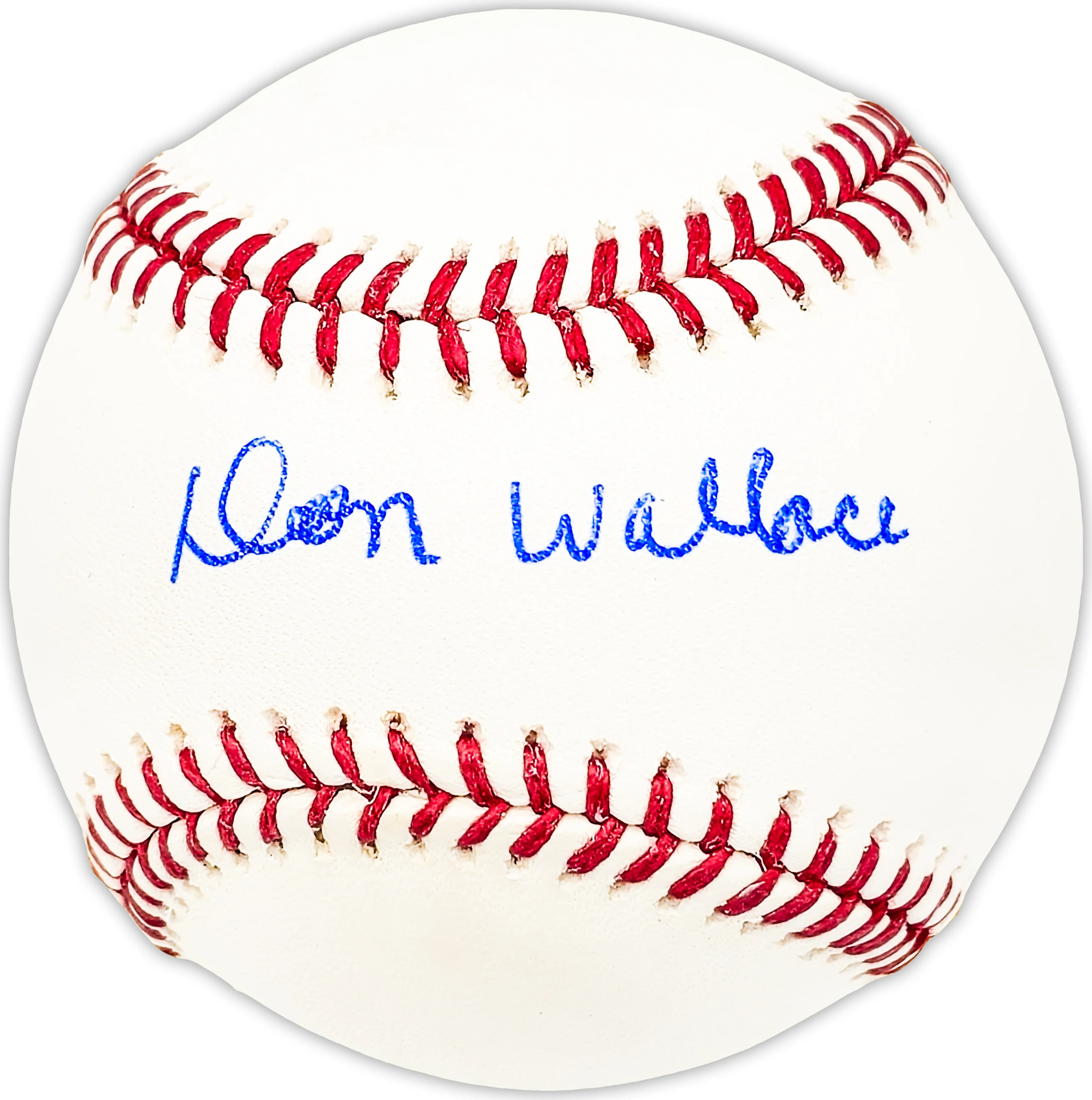Don Wallace Autographed Official MLB Baseball California Angels Beckett BAS QR #BM25034