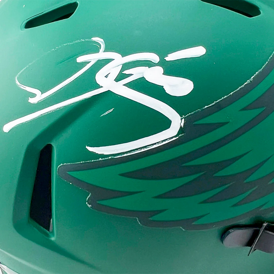 Donovan McNabb Signed Philadelphia Eagles Rave Mini Football Helmet (Beckett) - Image 2