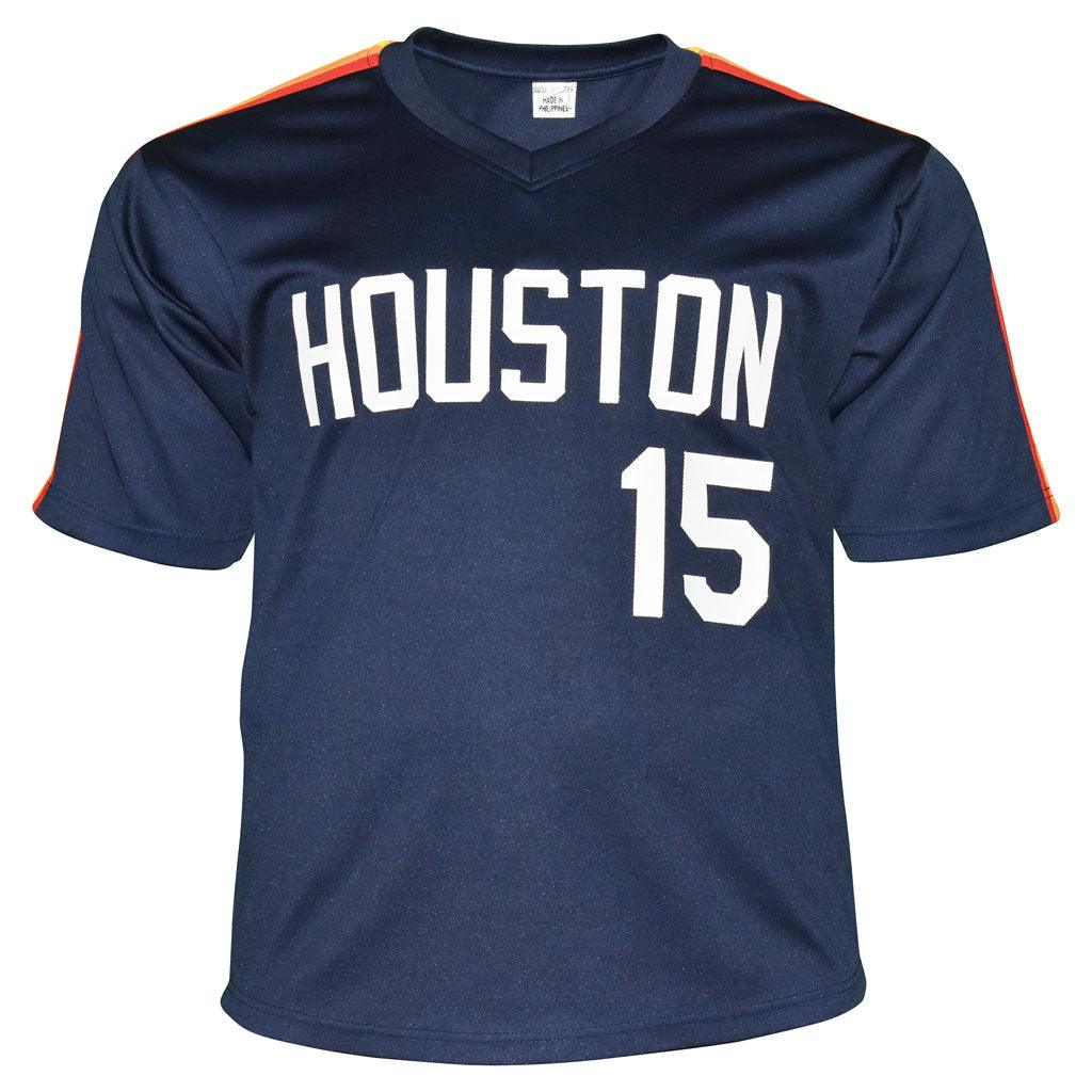 Doug Drabek Signed Houston Blue Baseball Jersey (JSA) - Image 3
