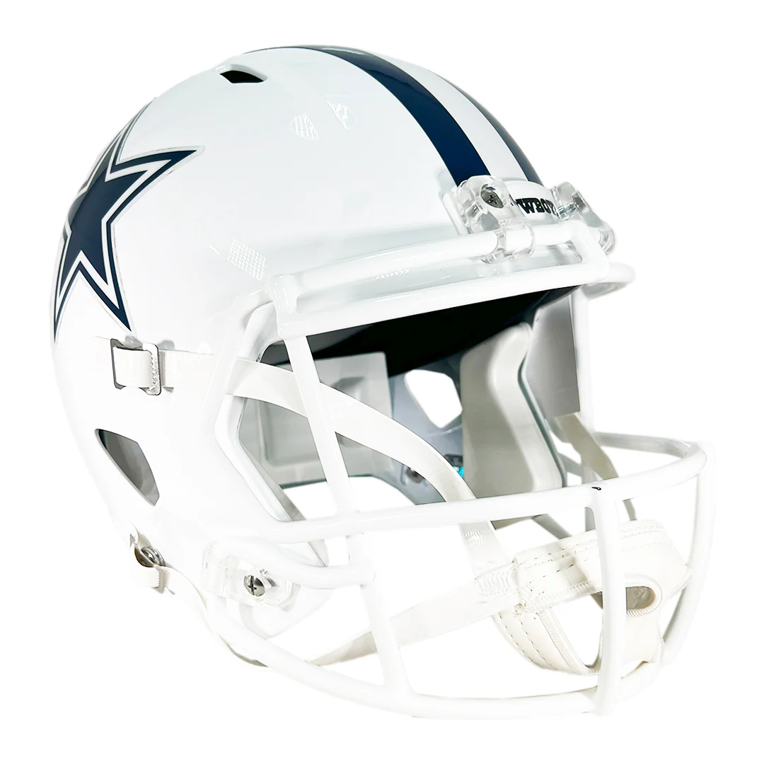 Drew Pearson Signed HOF 21 Inscription Dallas Cowboys Alt 2022 Speed Full-Size Replica Football Helmet (JSA) - Image 3