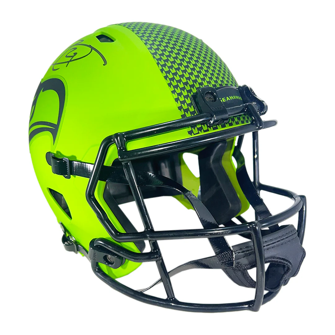 Earl Thomas Signed Seattle Seahawks Rave Full-Size Replica Football Helmet (Beckett) - Image 3