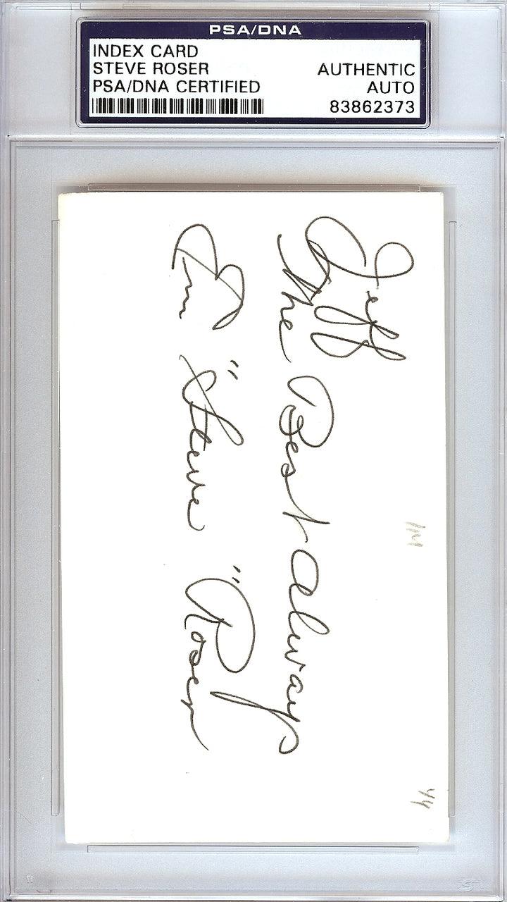 Emerson "Steve" Roser Autographed 3x5 Index Card New York Yankees "To Jeff" PSA/DNA #83862373
