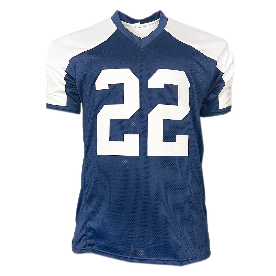 Emmitt Smith Signed Dallas Thanksgiving Football Jersey (JSA) - Image 3