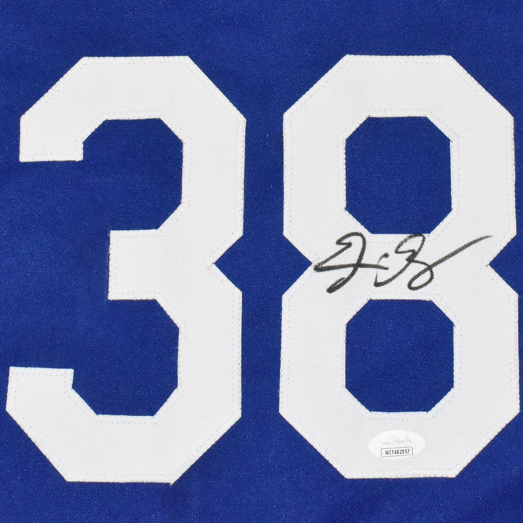 Eric Gagne Signed Los Angeles Blue Baseball Jersey (JSA) - Image 2