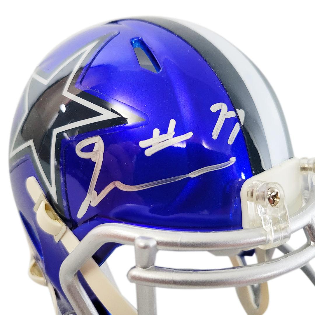 Erik Williams Signed Dallas Cowboys Flash Speed Mini Replica Football Helmet (JSA) - Image 2