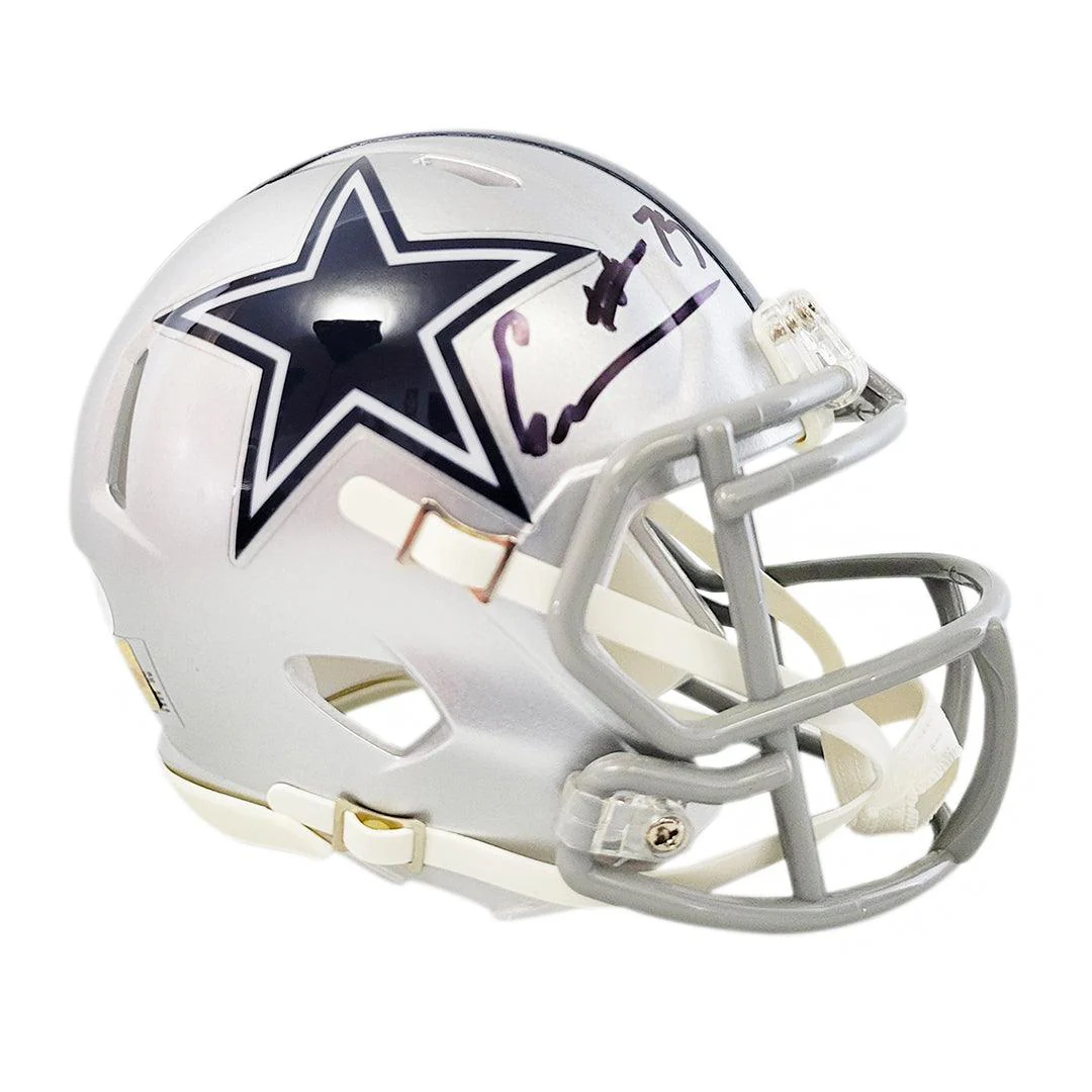 Erik Williams Signed Dallas Cowboys Speed Mini Football Helmet (JSA) - Image 3