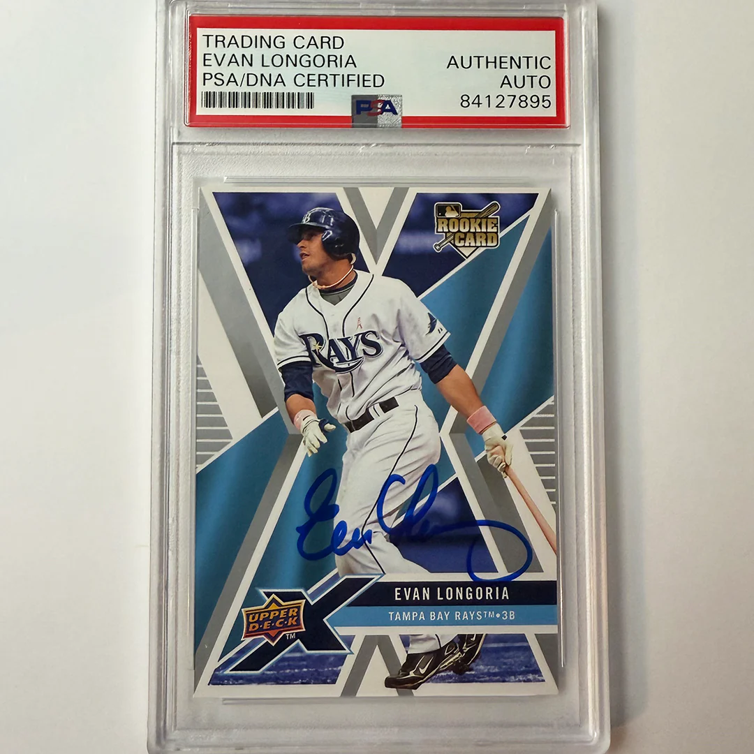 Evan Longoria Signed 2008 Upper Deck X Rookie #94 PSA Auto Authentic