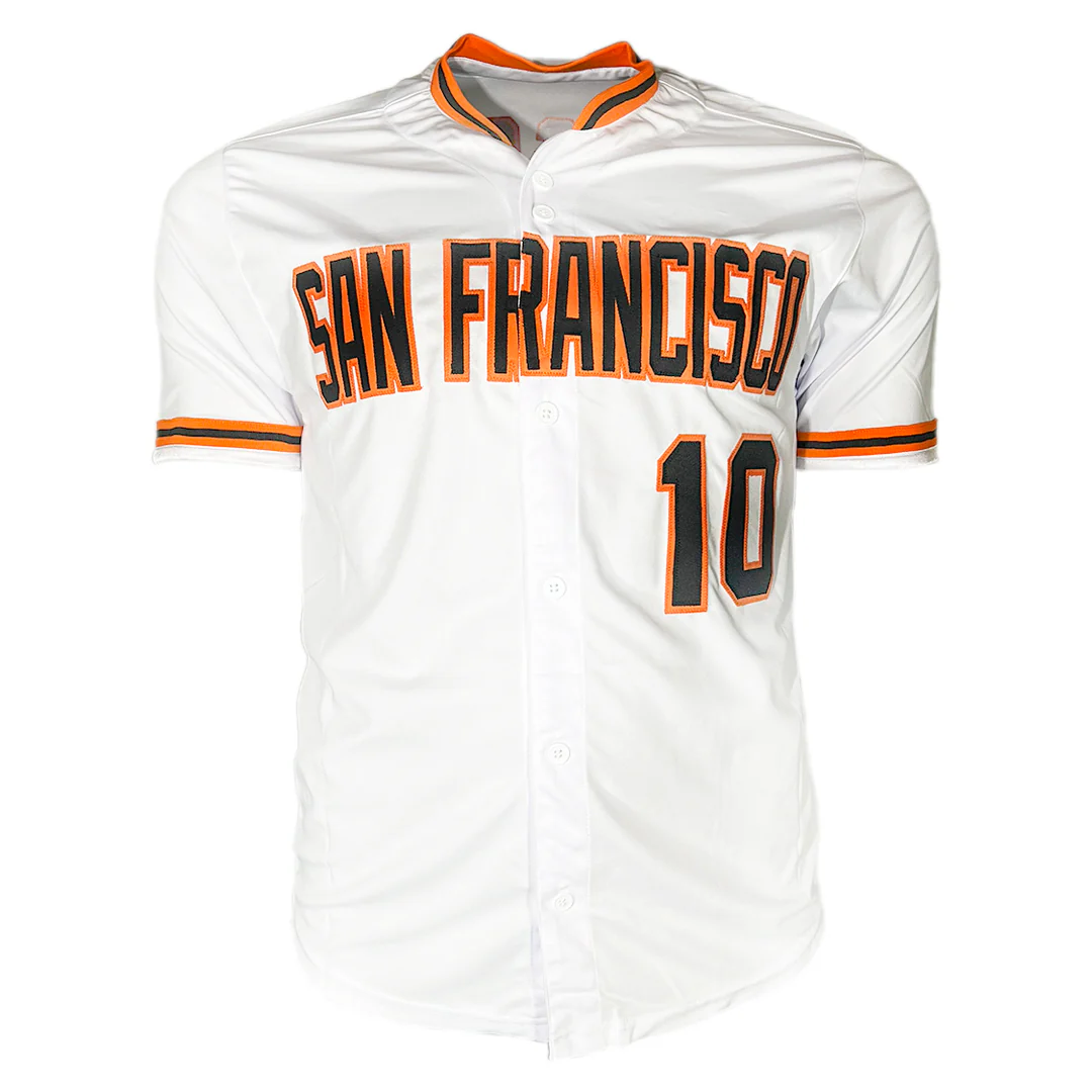 Evan Longoria Signed San Francisco White Signed on 1 Baseball Jersey (JSA) - Image 3