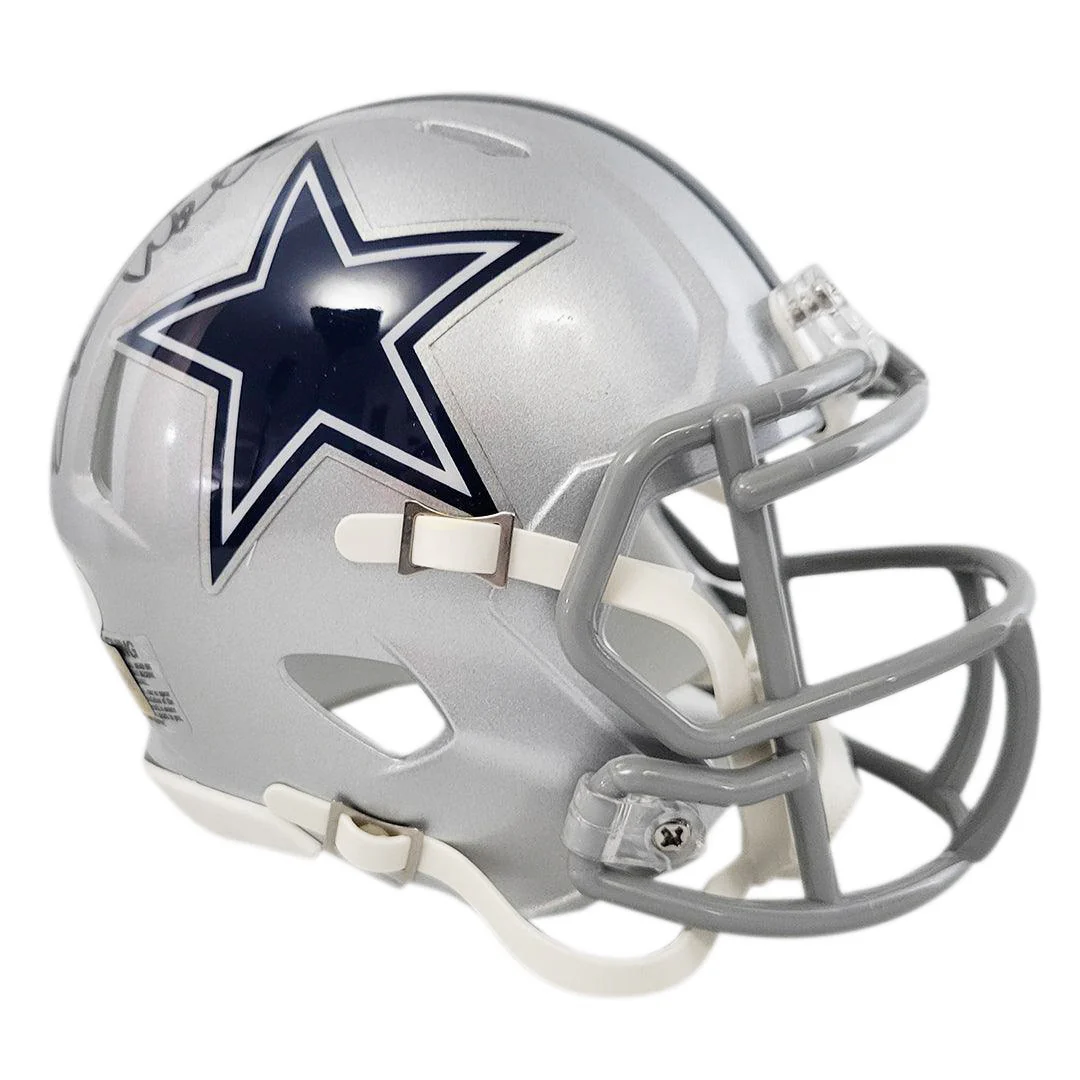 Everson Walls Signed Dallas Cowboys Speed Mini Football Helmet (JSA) - Image 3