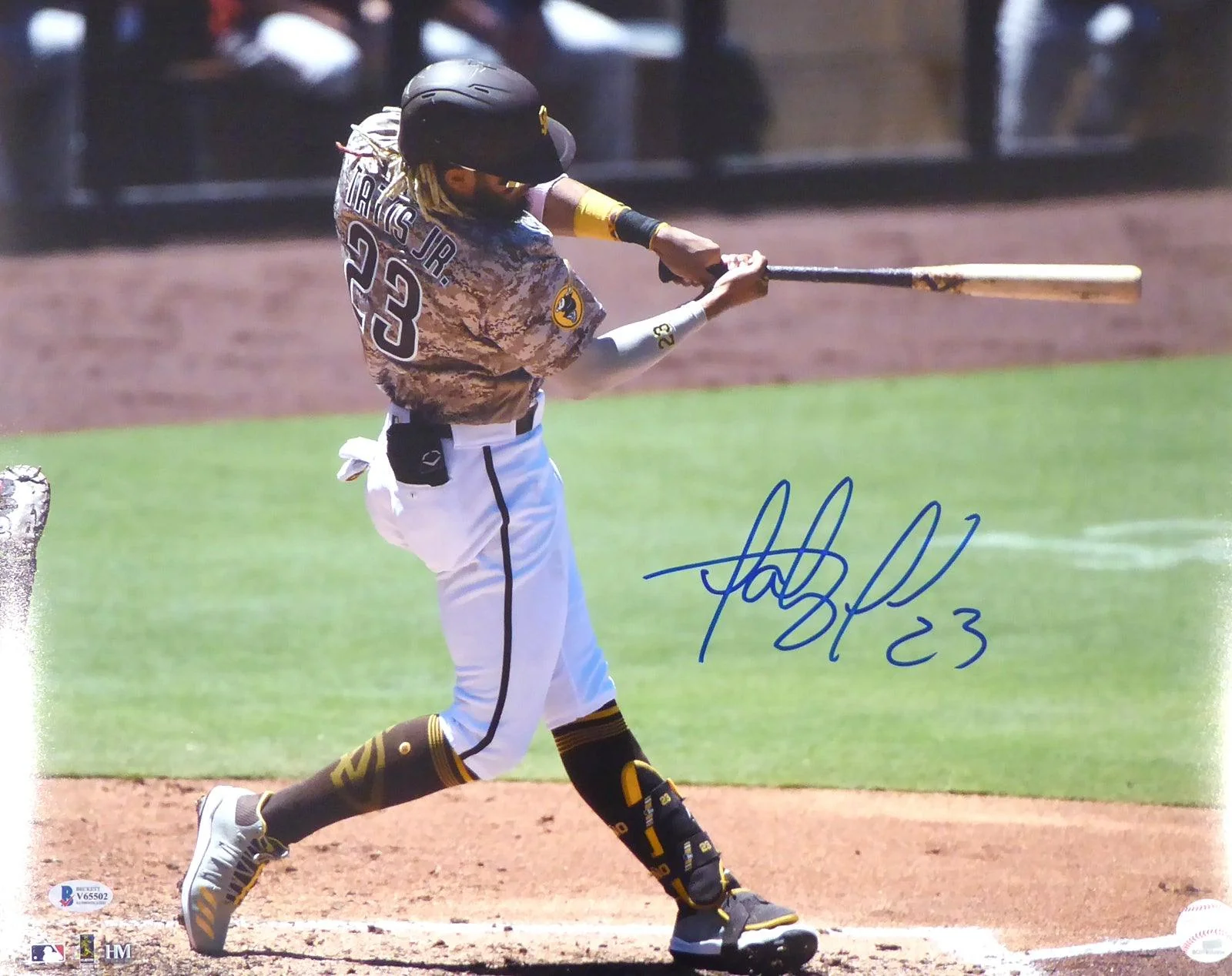 Fernando Tatis Jr. Autographed Framed 16x20 Photo San Diego Padres Beckett BAS Stock #197153 - Image 2