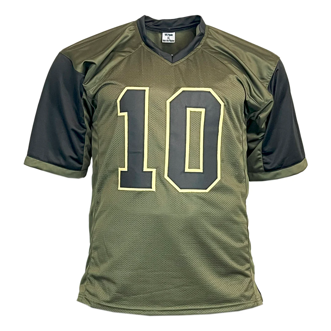 Fran Tarkenton Unsigned Salute to Service Football Jersey - Image 2
