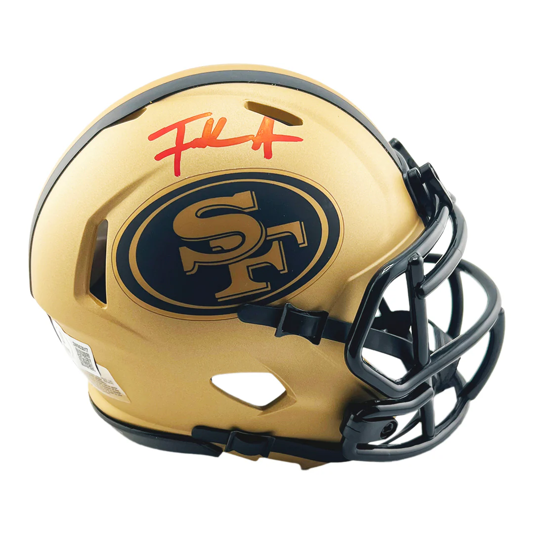Frank Gore Signed San Francisco 49ers Rave Mini Football Helmet (Beckett)