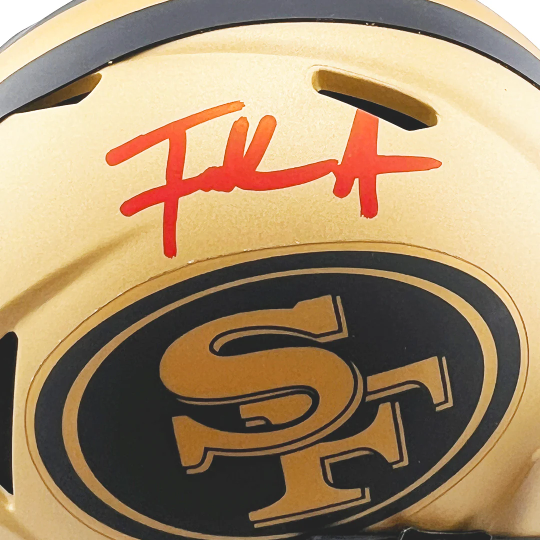 Frank Gore Signed San Francisco 49ers Rave Mini Football Helmet (Beckett) - Image 2