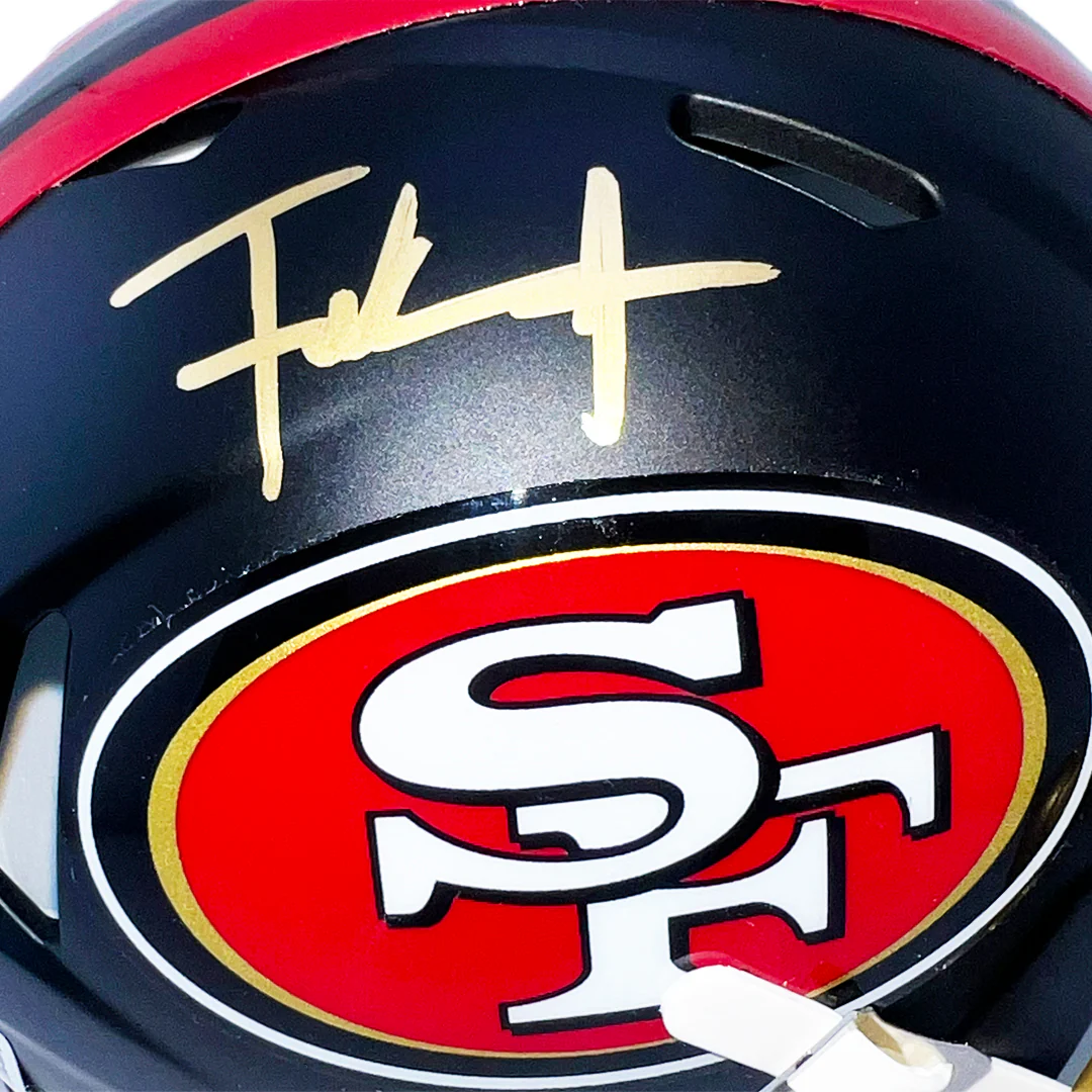 Frank Gore Signed San Francisco 49ers Rivalries Speed Mini Football Helmet (Beckett) - Image 2