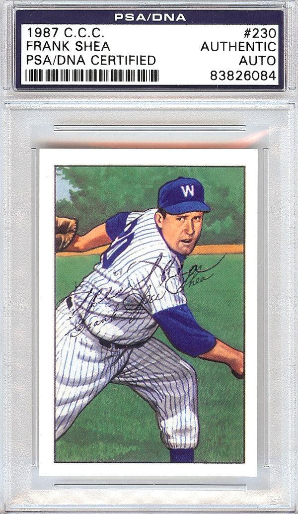 Frank Shea Autographed 1952 Bowman Reprints Card #230 Washington Senators PSA/DNA #83826084