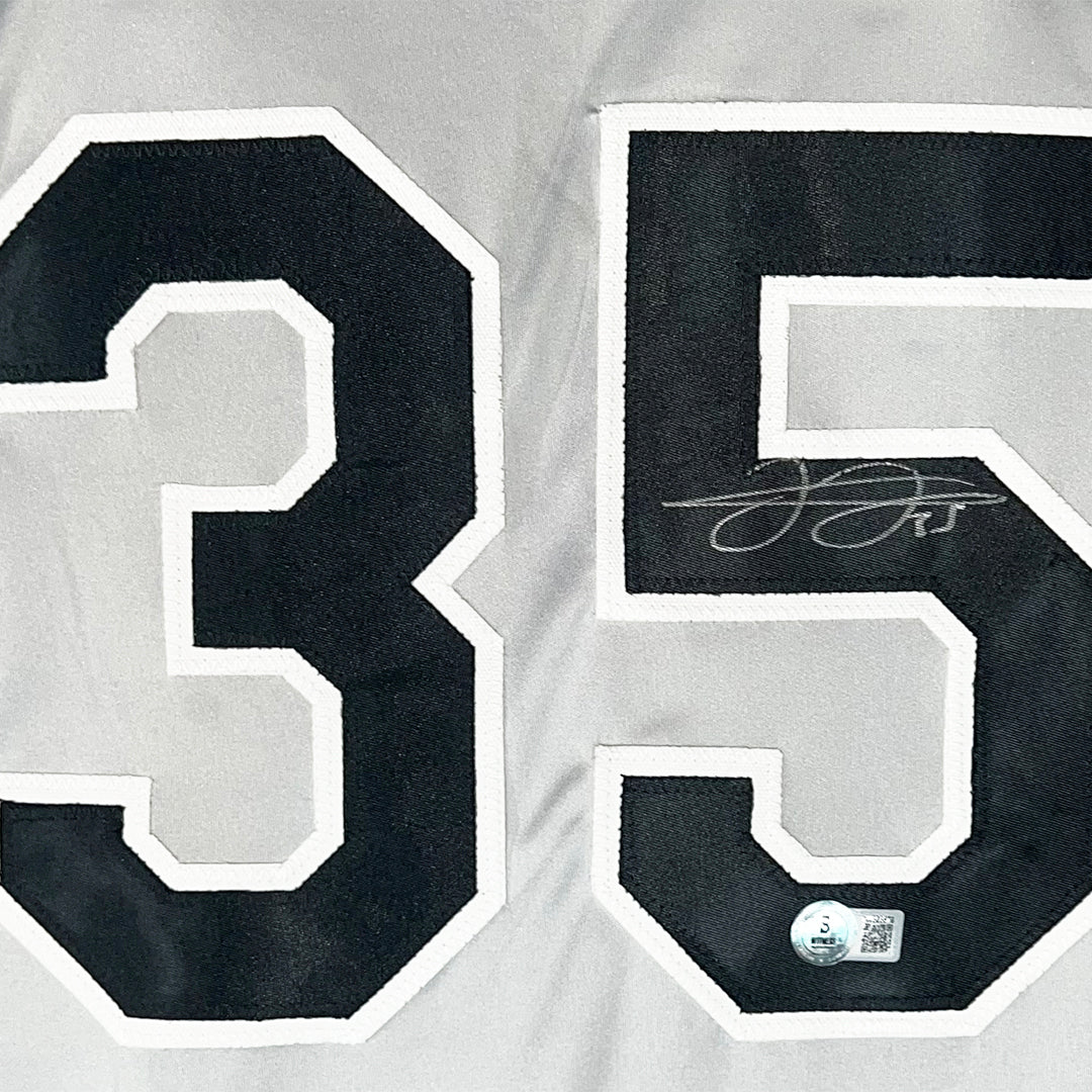 Frank Thomas Signed Chicago Grey Baseball Jersey (Beckett) - Image 2