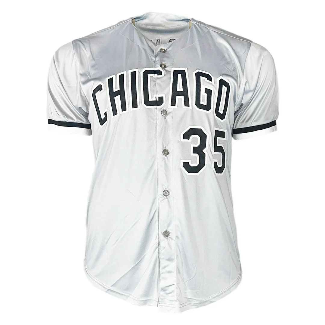 Frank Thomas Signed Chicago Grey Baseball Jersey (Beckett) - Image 3