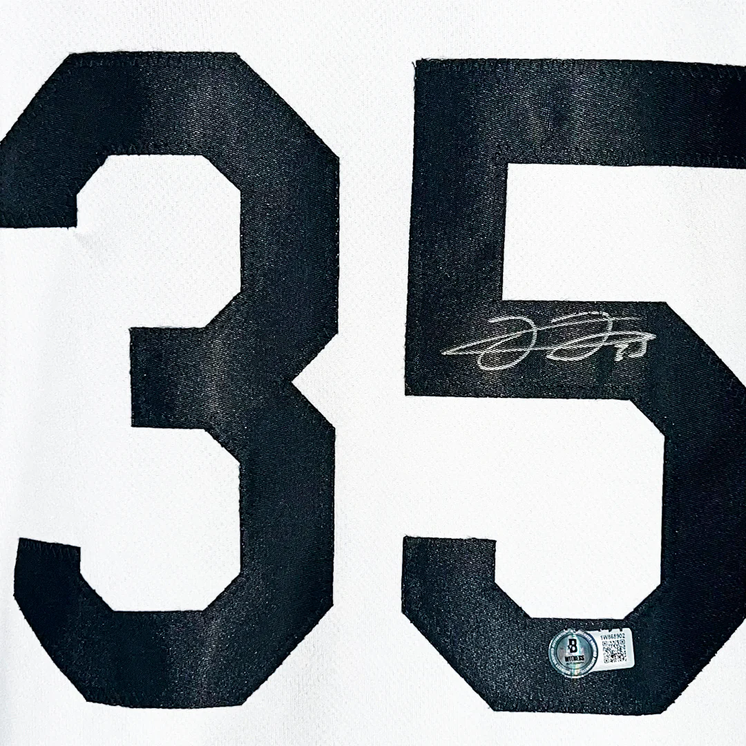 Frank Thomas Signed Chicago White Throwback Baseball Jersey (Beckett) - Image 2