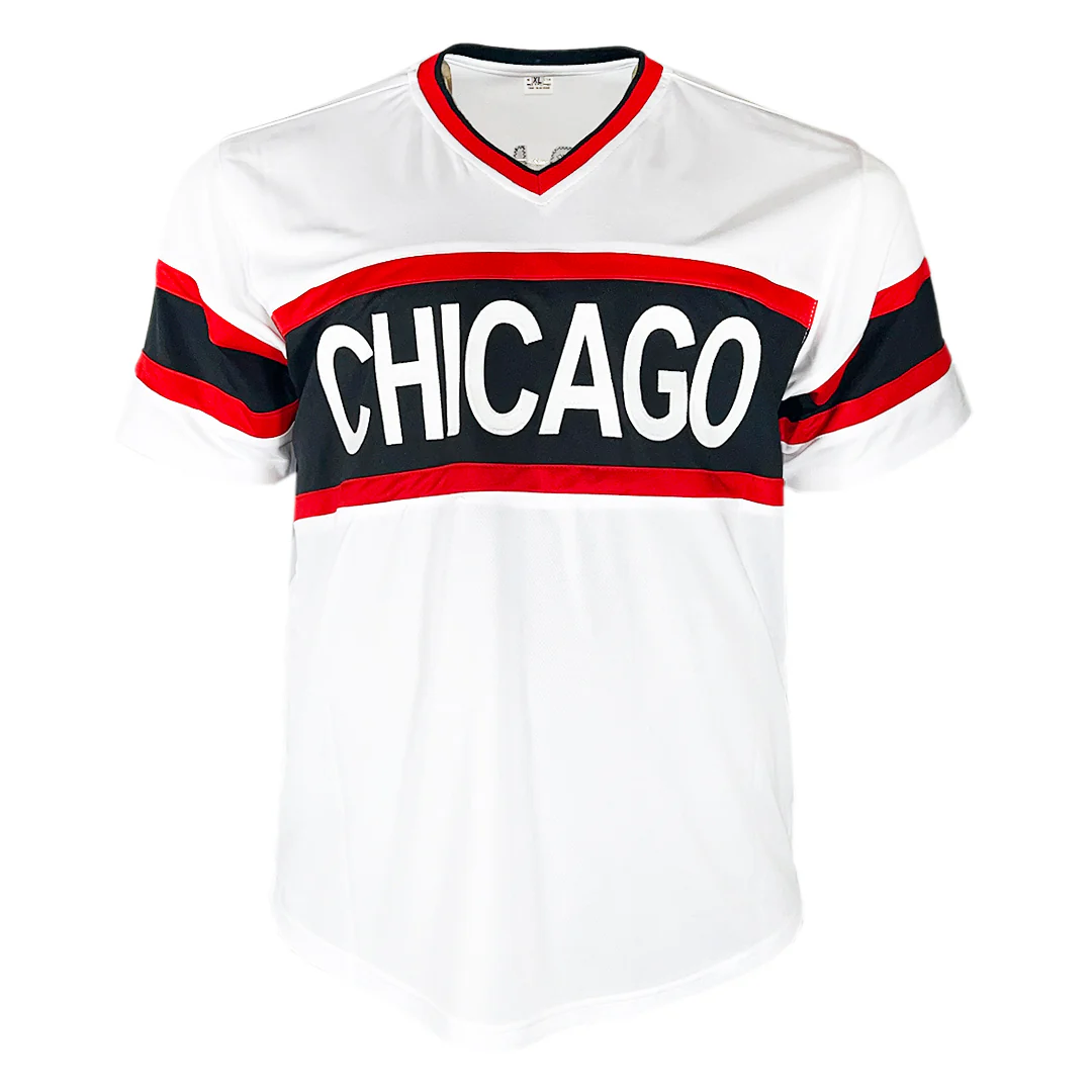 Frank Thomas Signed Chicago White Throwback Baseball Jersey (Beckett) - Image 3