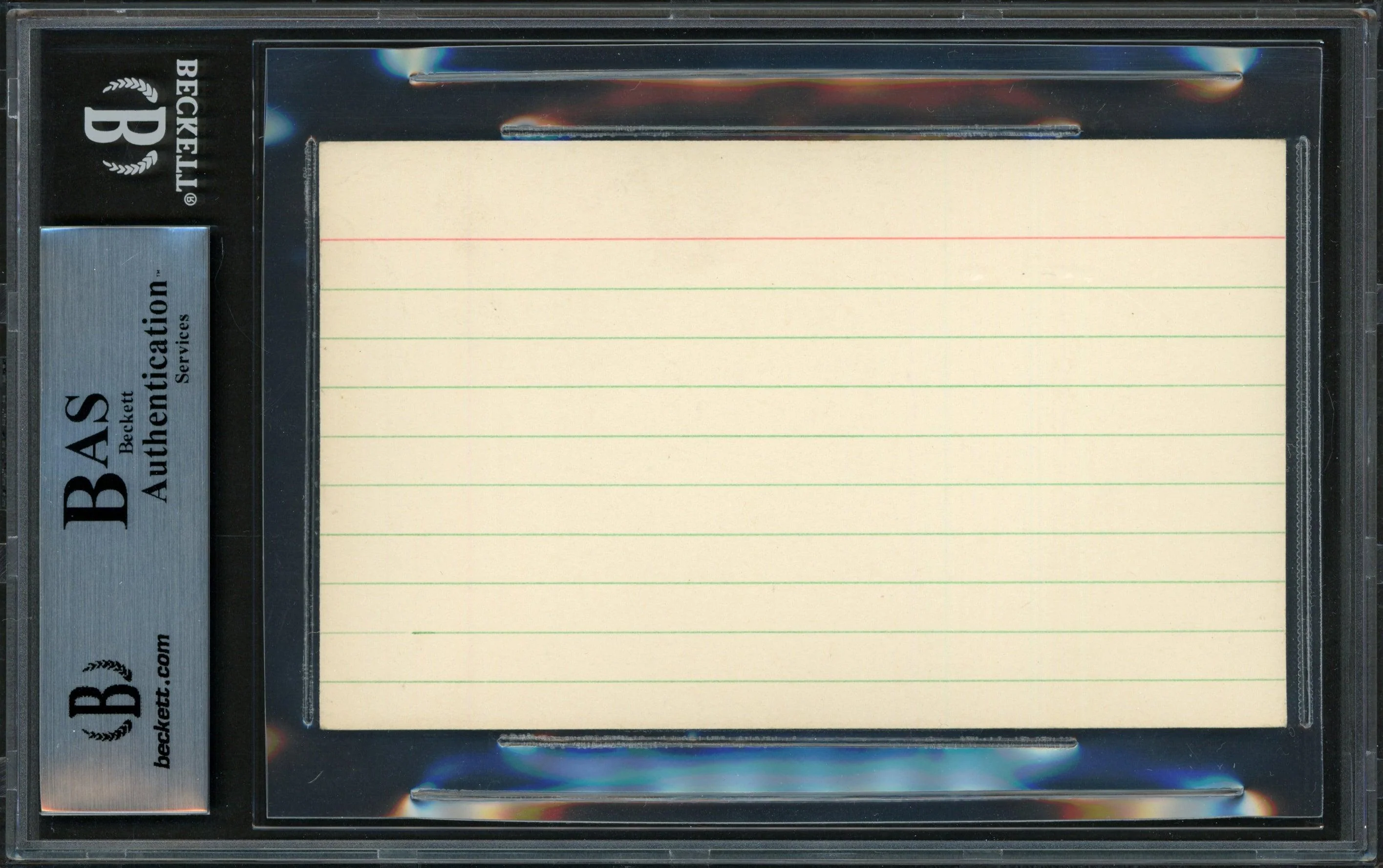 Fred Merkle Autographed 3x5 Index Card NY San Francisco Giants, Chicago Cubs Beckett BAS #14066606 - Image 2