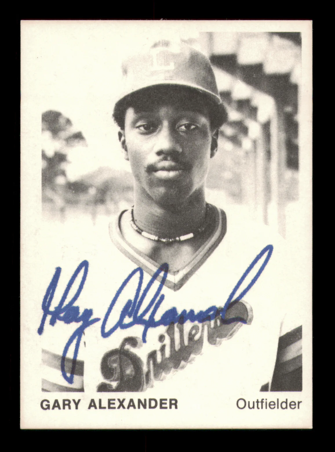Gary Alexander Autographed 1975 TCMA Rookie Card #12 Lafayette Drillers