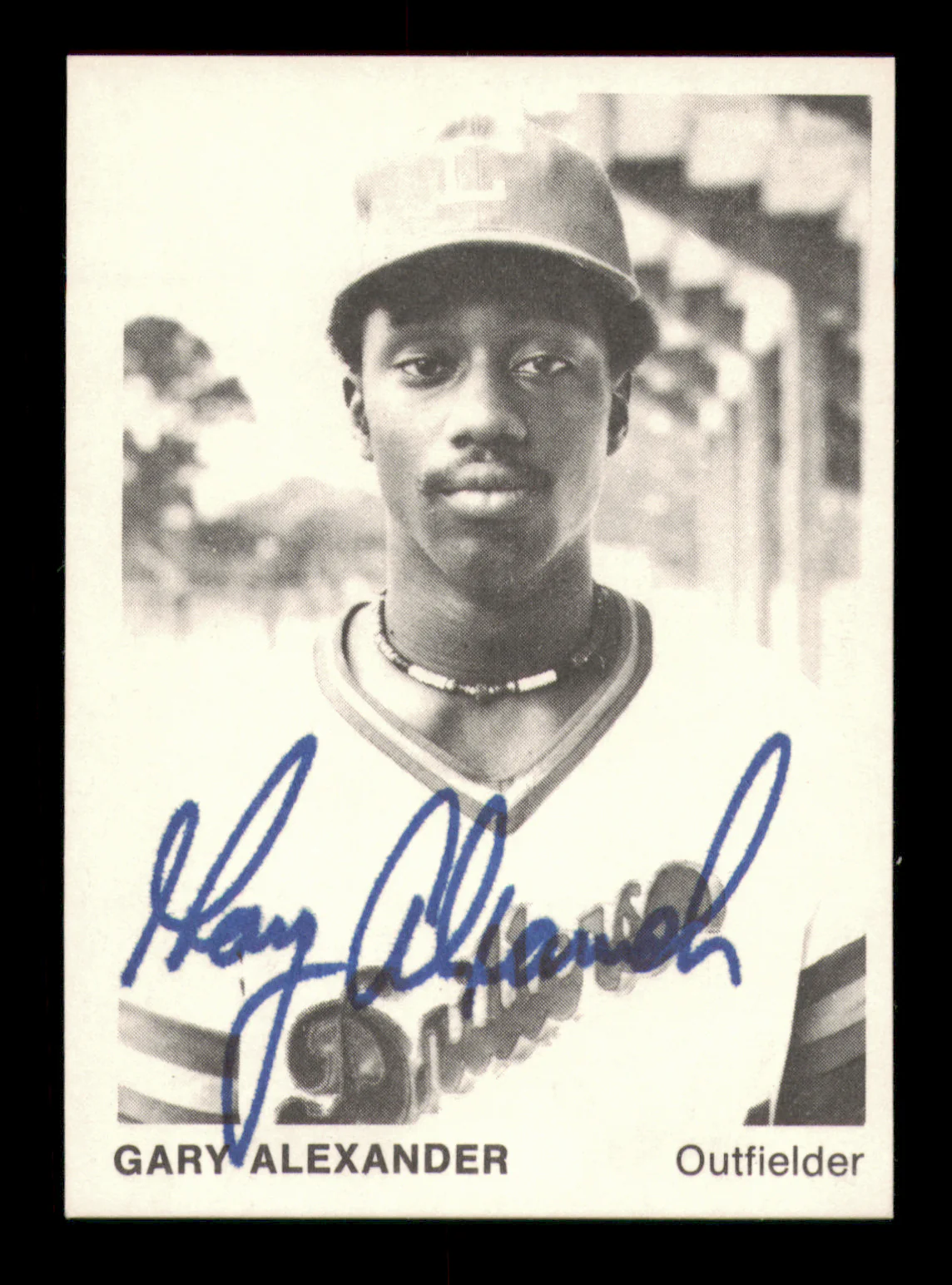 Gary Alexander Autographed 1975 TCMA Rookie Card #12 Lafayette Drillers