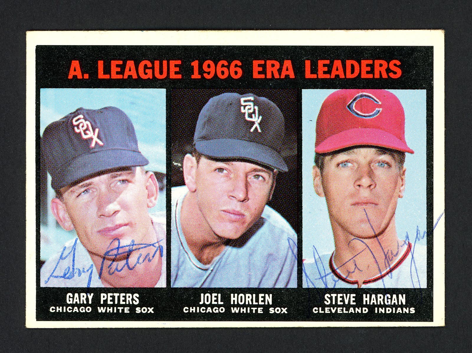 Gary Peters & Steve Hargan Autographed 1967 Topps Card #233 SKU #161915