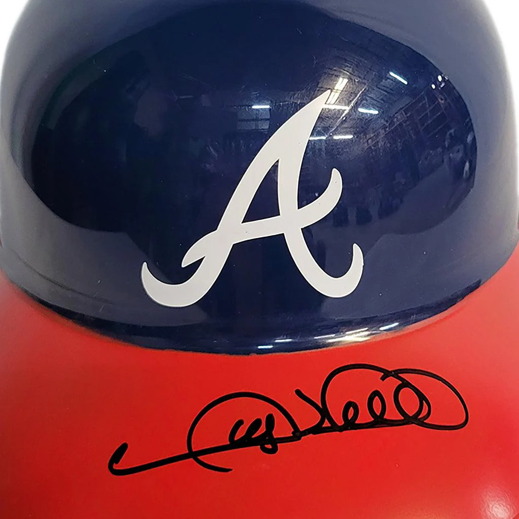 Gary Sheffield Signed Atlanta Braves Souvenir MLB Baseball Batting Helmet (JSA) - Image 2