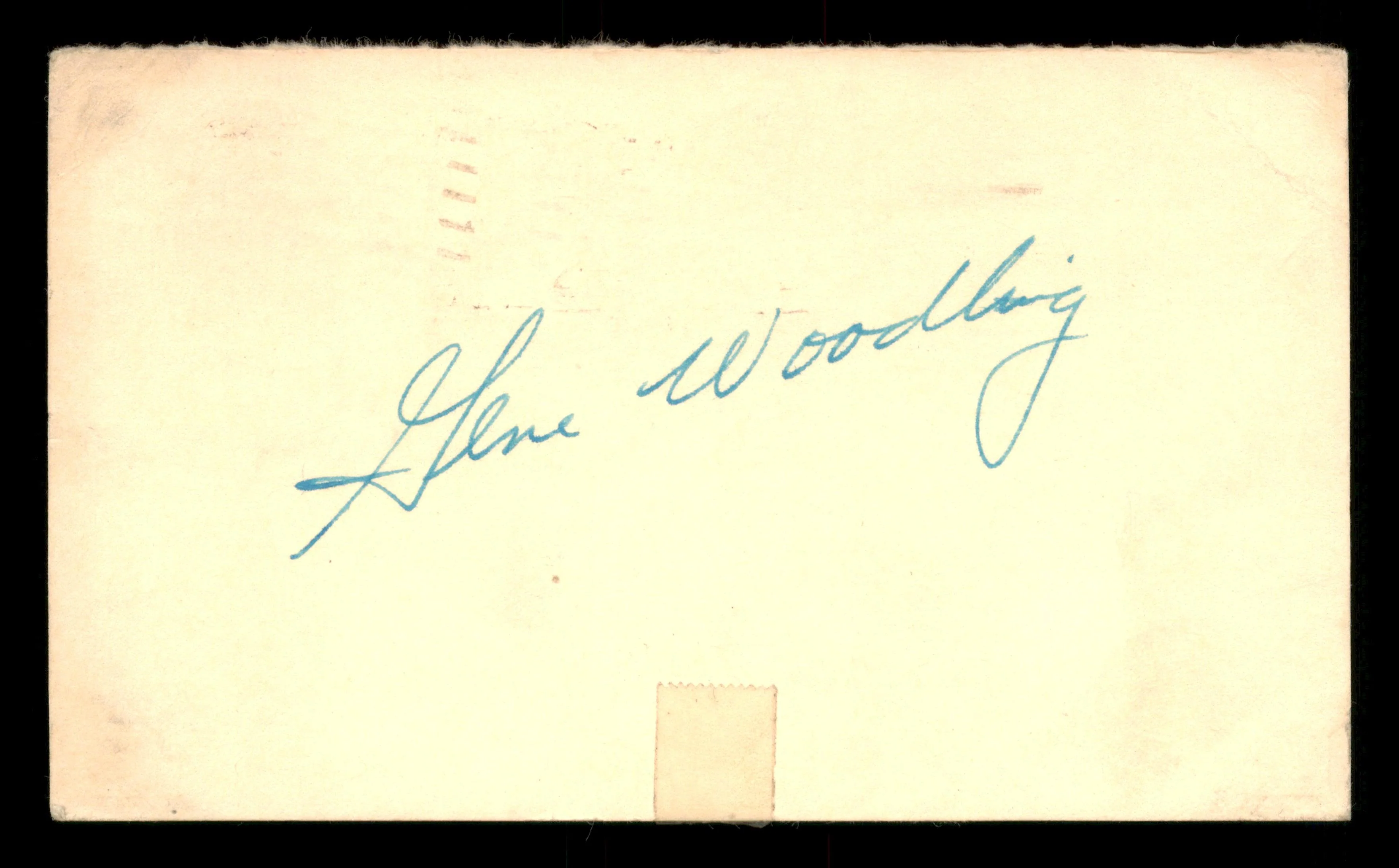 Gene Woodling Autographed 3.25x5.5 Government Postcard New York Yankees SKU #201419