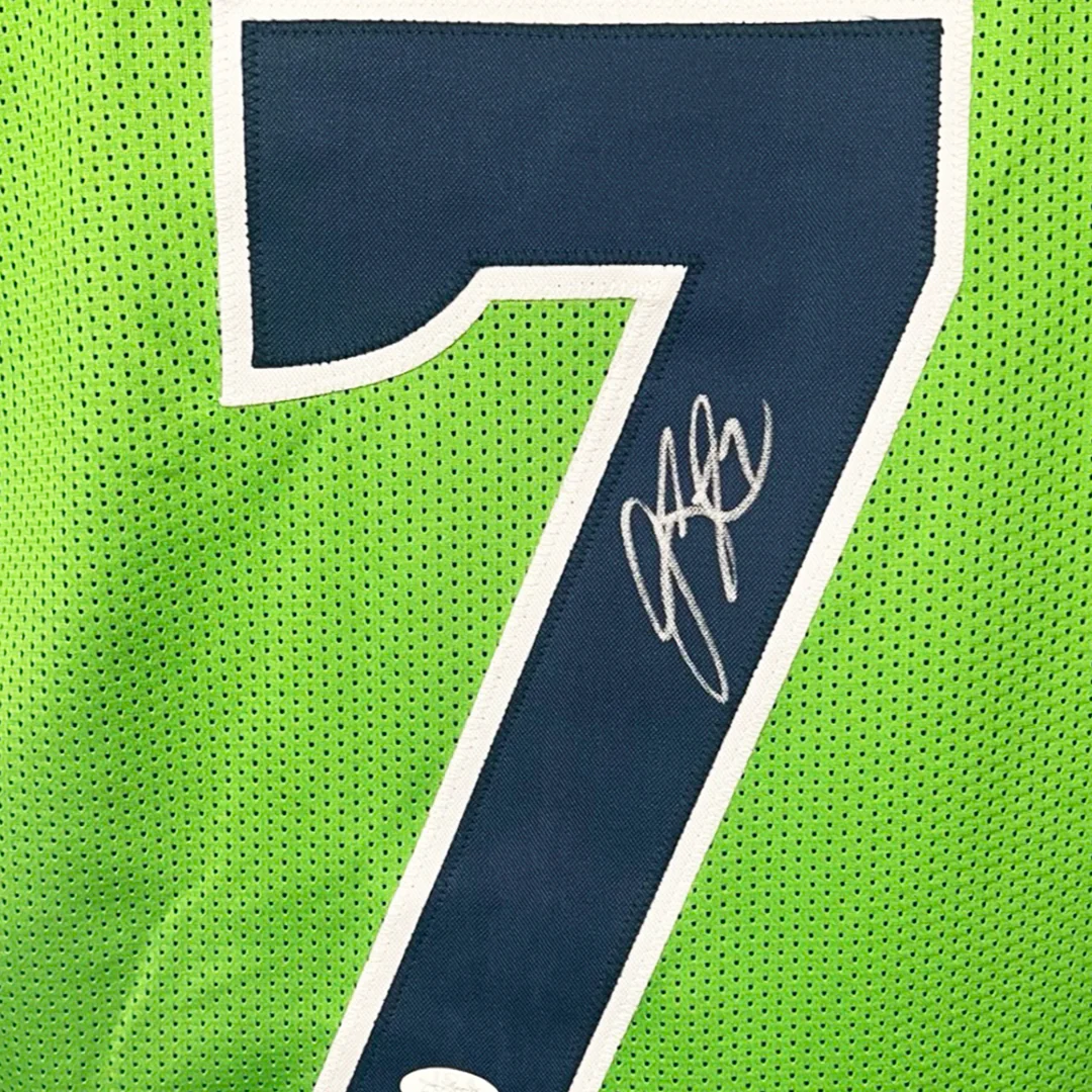 Geno Smith Signed Seattle Green Football Jersey (JSA) - Image 2