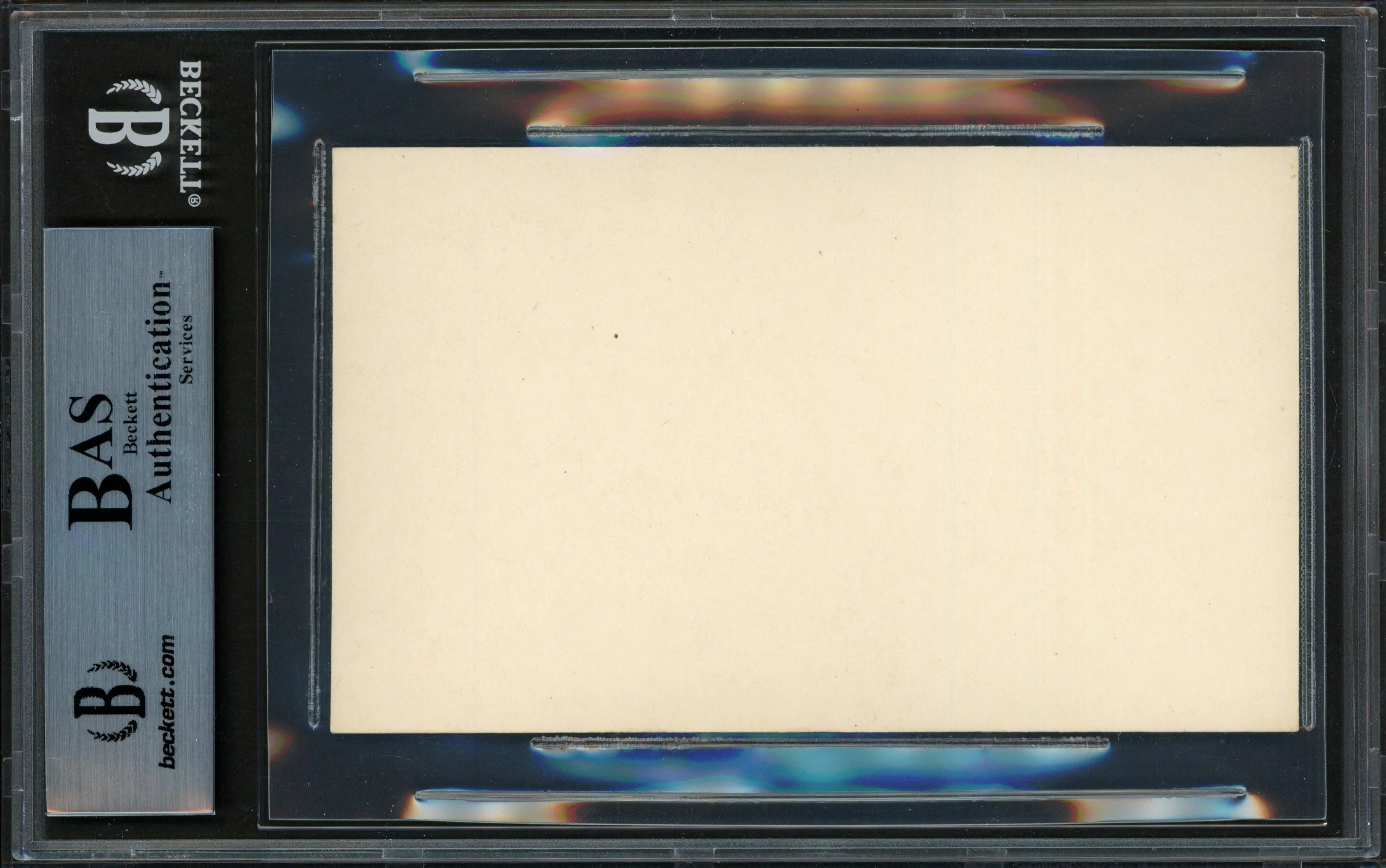 George Burke Autographed 3x5 Index Card MLB Photographer Died 1951 Beckett BAS #14066556 - Image 2