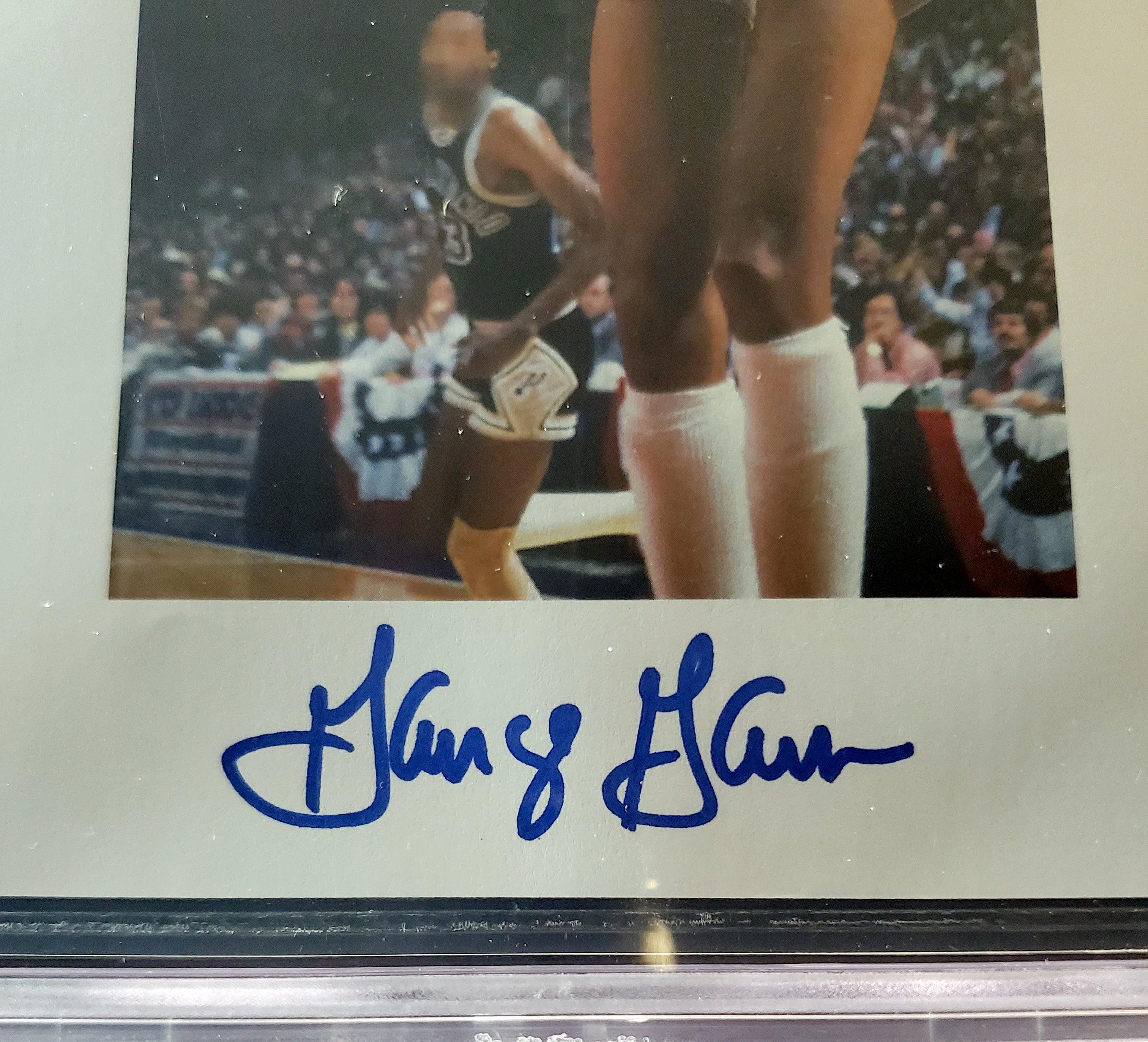 George Gervin Autographed 8.5x11 Photo Sheet San Antonio Spurs Beckett BAS Stock #196058 - Image 2