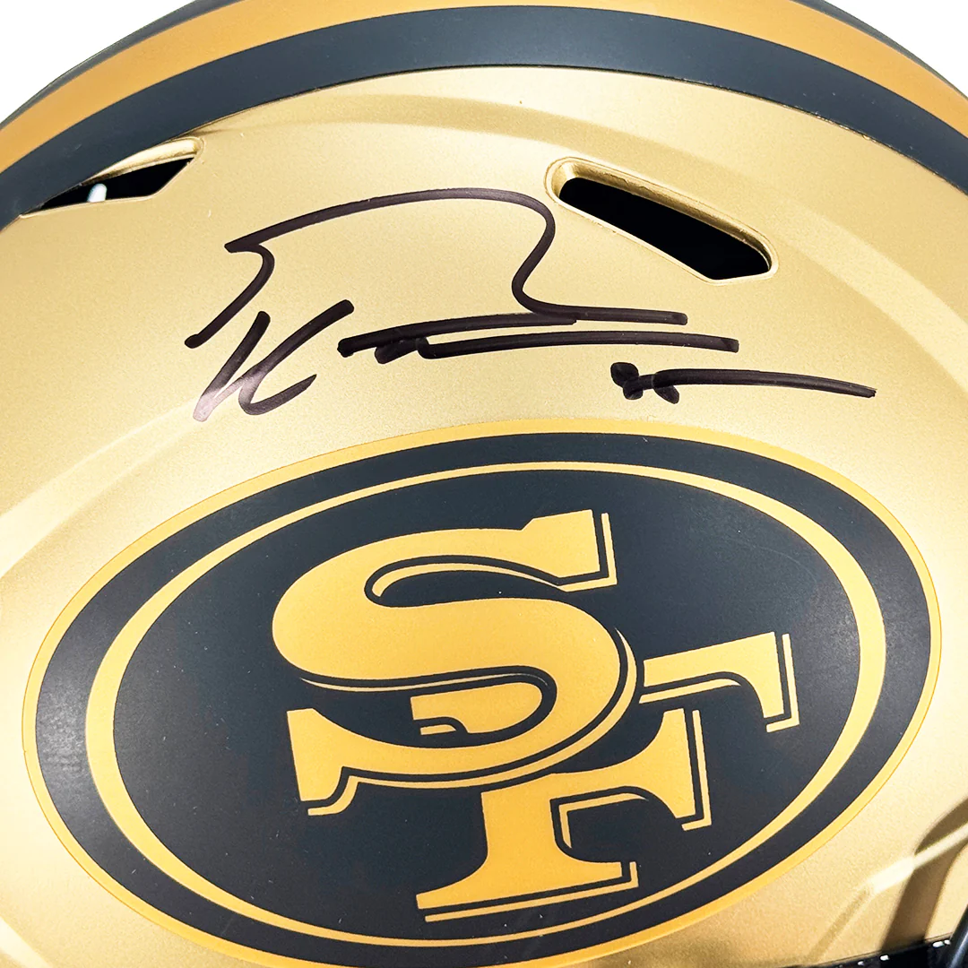 George Kittle Signed San Francisco 49ers Rave Full-Size Replica Football Helmet (Beckett) - Image 2