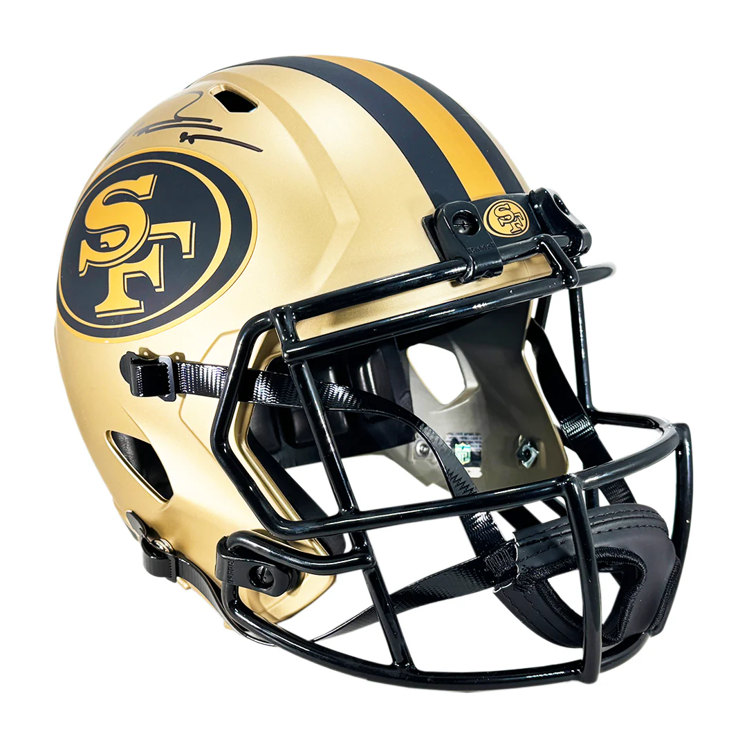 George Kittle Signed San Francisco 49ers Rave Full-Size Replica Football Helmet (Beckett) - Image 3