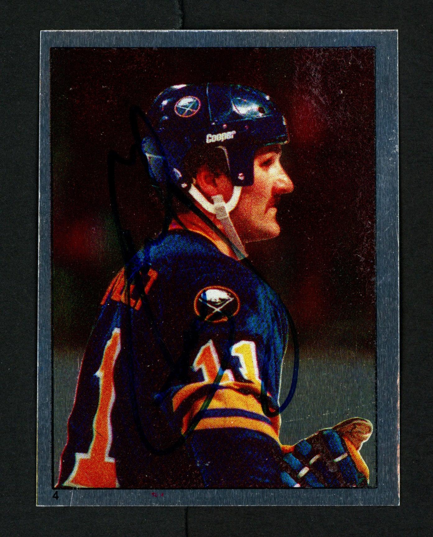 Gil Perreault Autographed 1983-84 Topps Sticker Card #4 Buffalo Sabres SKU #154104