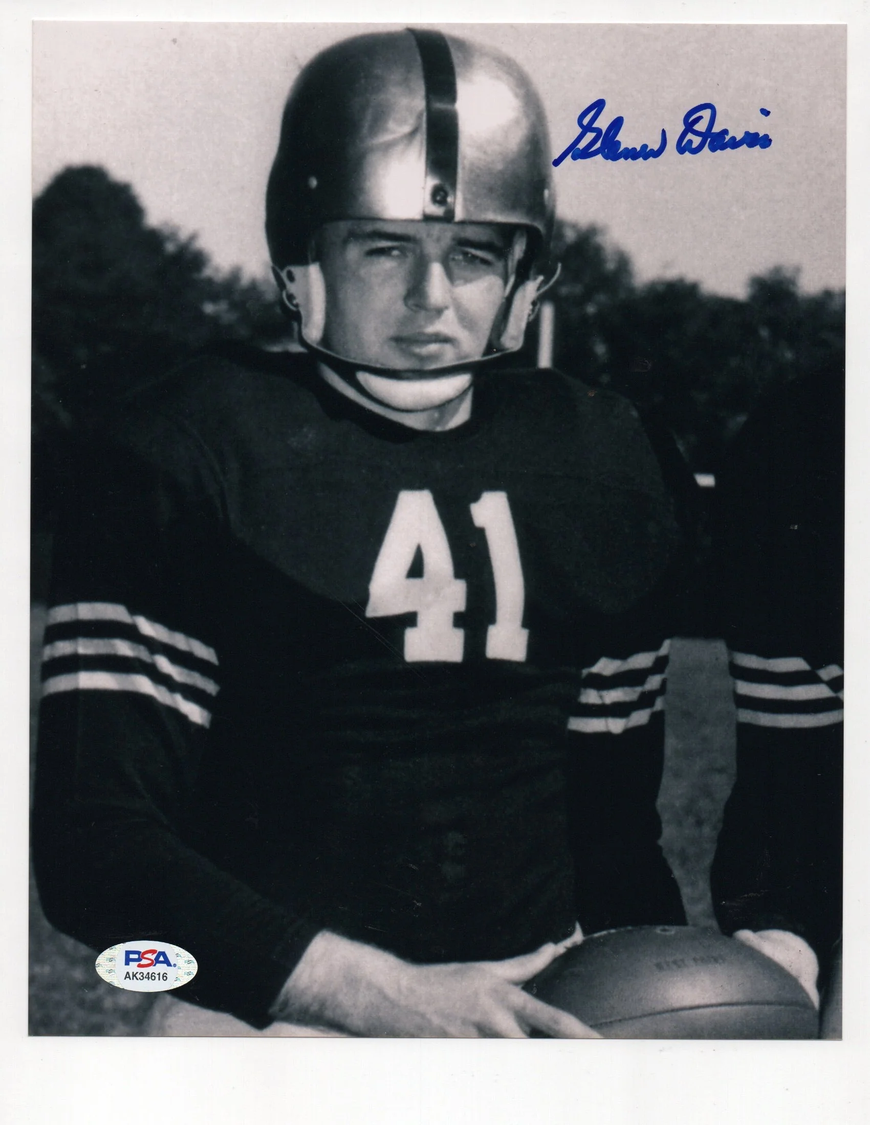Glenn Davis Signed 8x10 Photo (PSA AK34616)